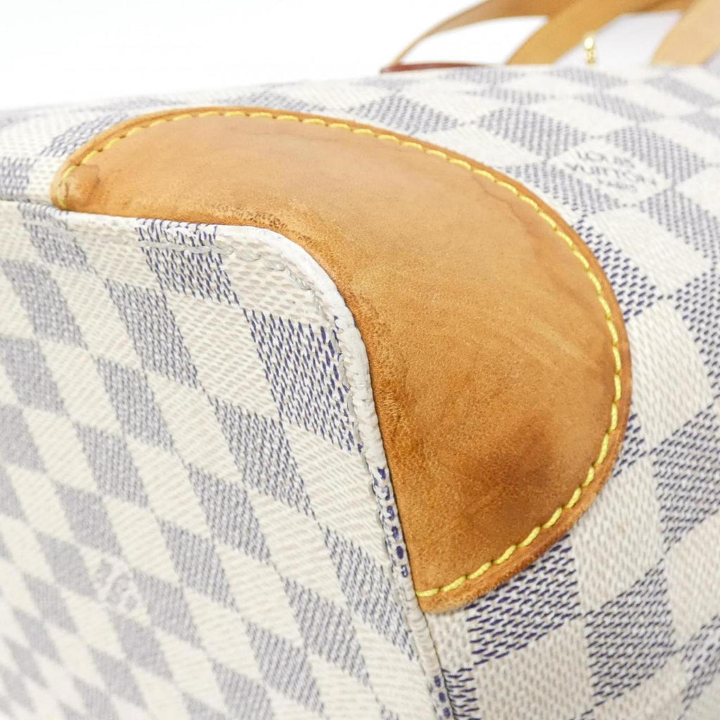 Louis Vuitton Azur White Coated Canvas Handbag