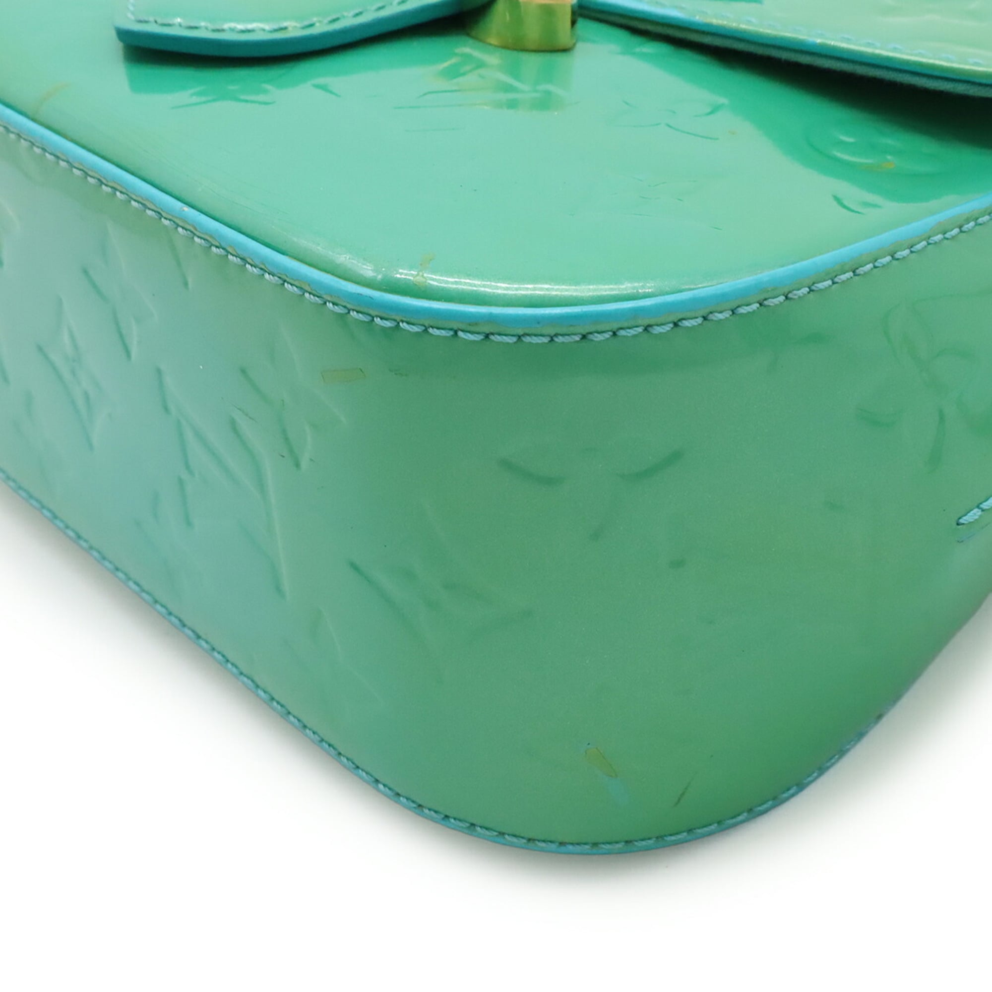 Louis Vuitton Light Blue Leather Pochette Shoulder Bag