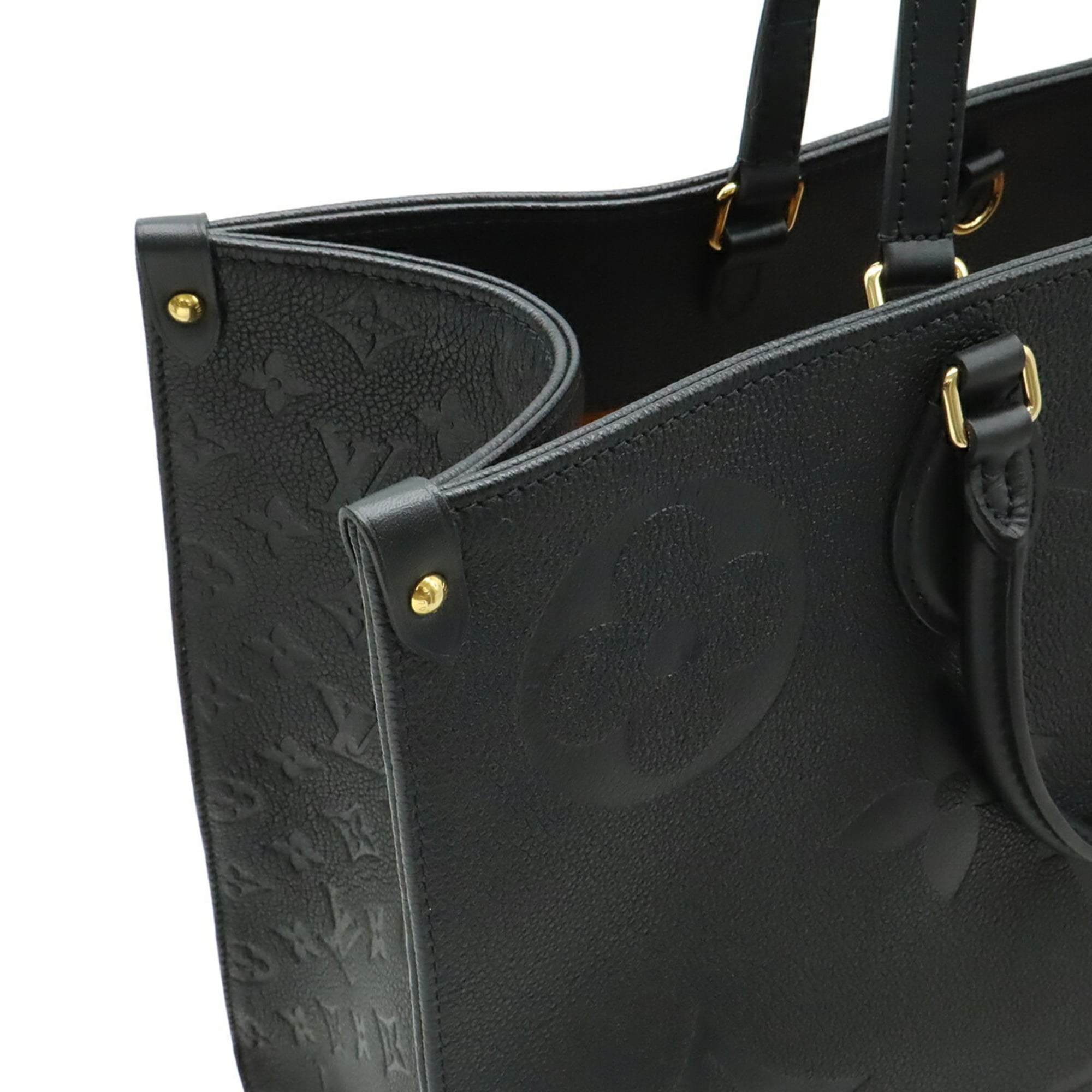 Louis Vuitton Noir Monogram Empreinte Leather Shoulder Bag Tote Bag