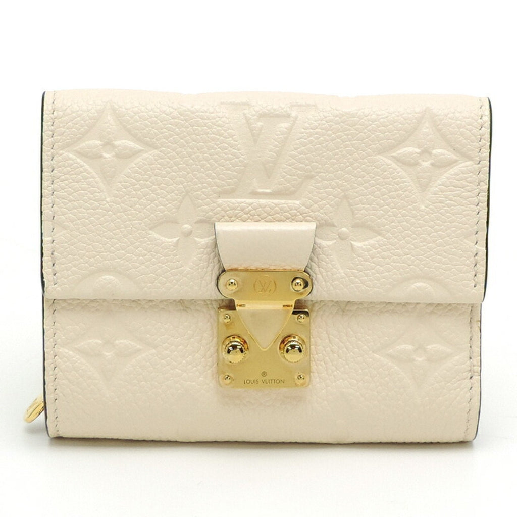 Louis Vuitton White Monogram Empreinte Wallet (Tri-Fold)