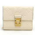 Louis Vuitton White Monogram Empreinte Wallet (Tri-Fold)