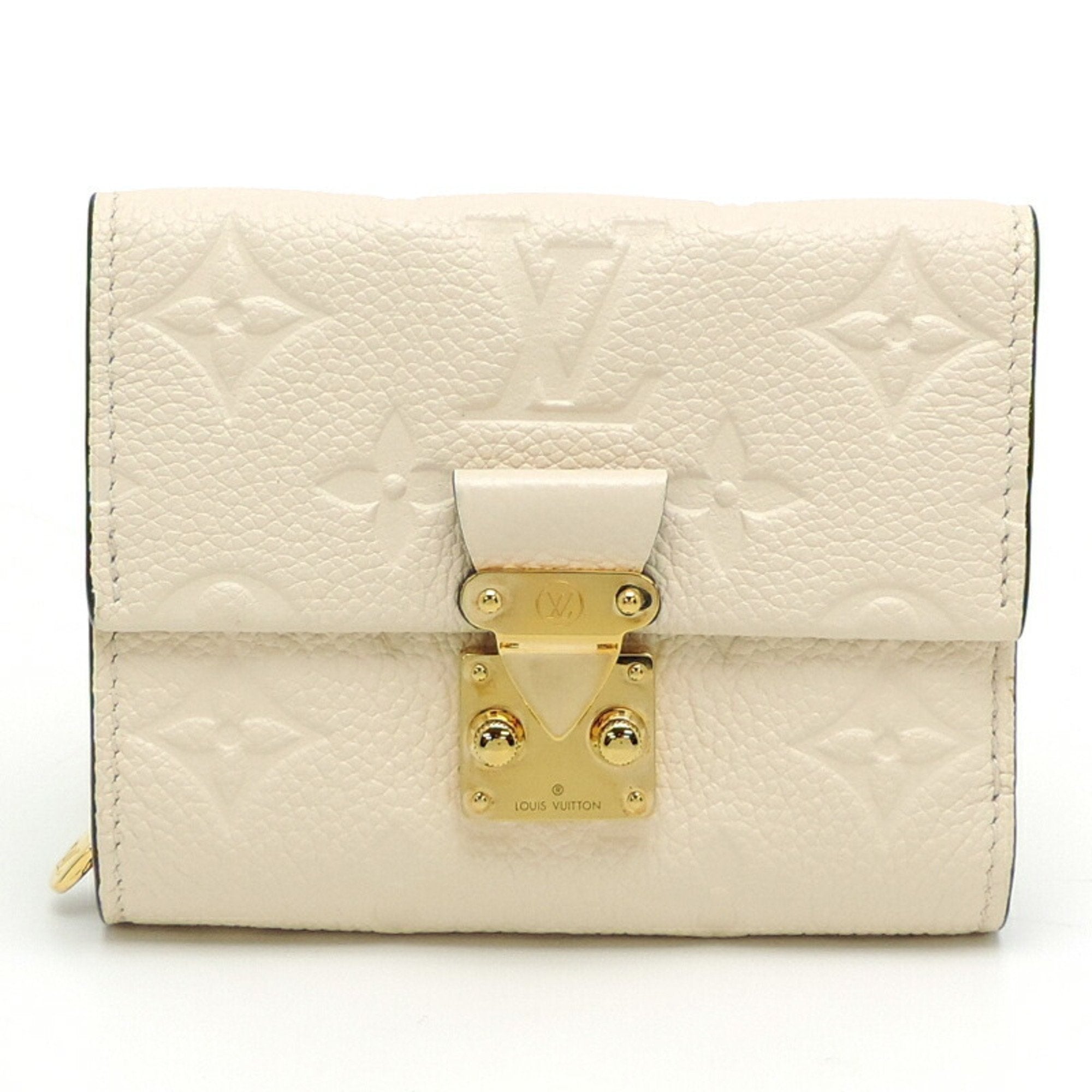 Louis Vuitton White Monogram Empreinte Wallet (Tri-Fold)