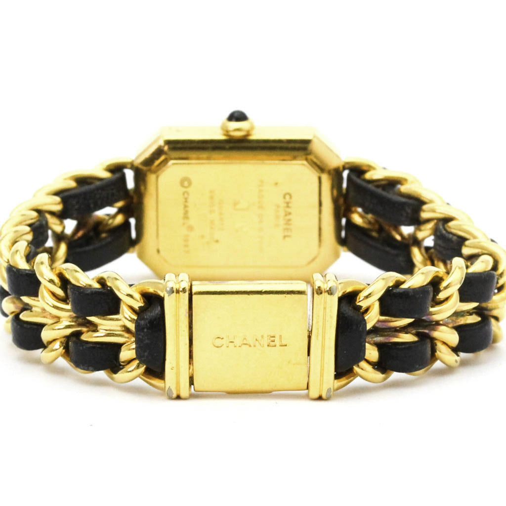 Chanel Premiere Rock Quartz Watch Plated Metal And Leather Watch