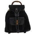 Gucci Black Suede Backpack (Pre-Owned)
