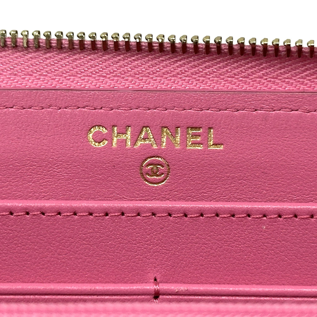 Chanel Pink Grained Calfskin