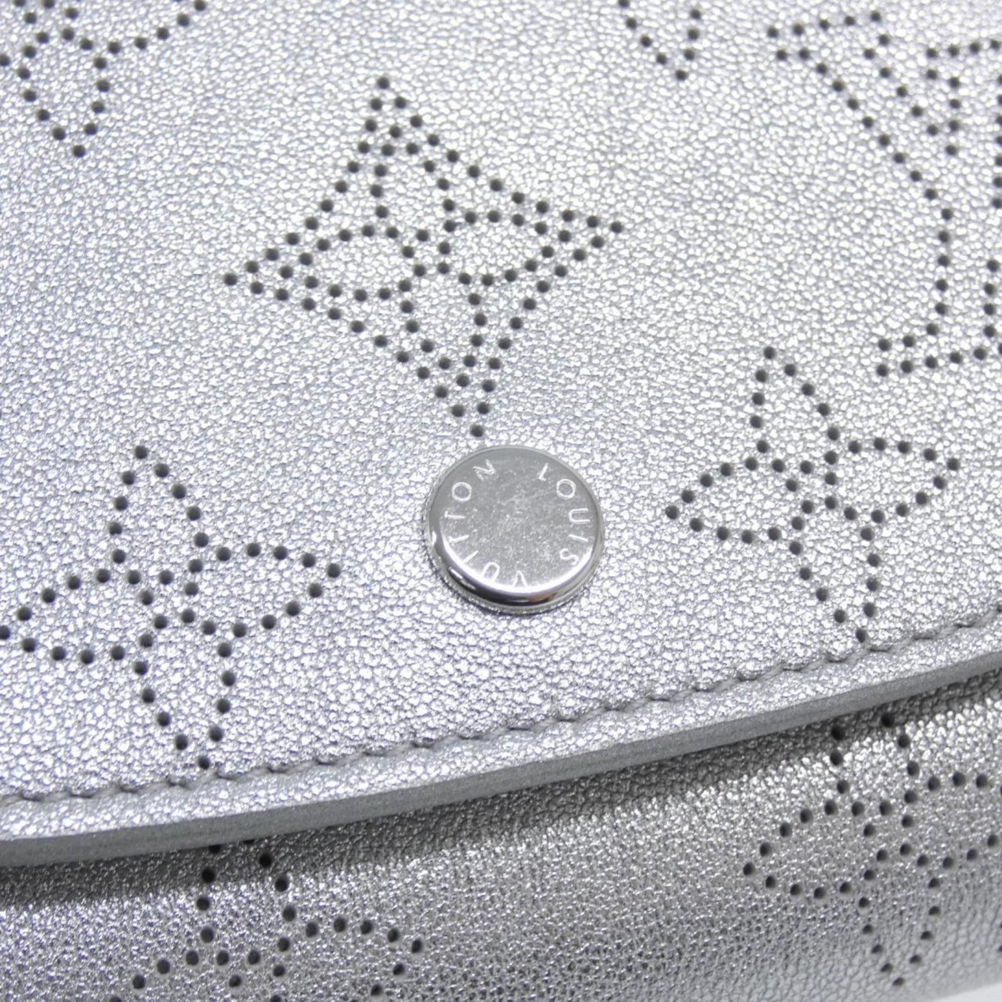 Louis Vuitton Mahina Silver Mahina Leather Wallet