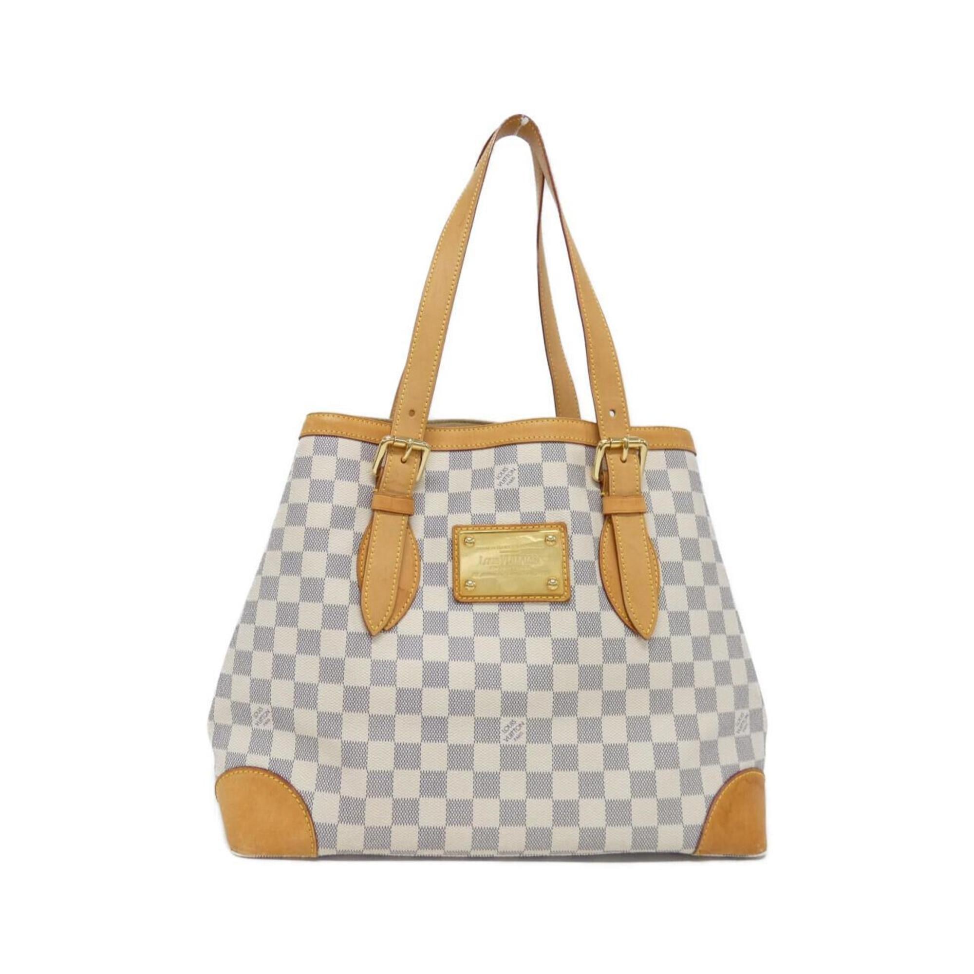 Louis Vuitton Azur White Coated Canvas Handbag