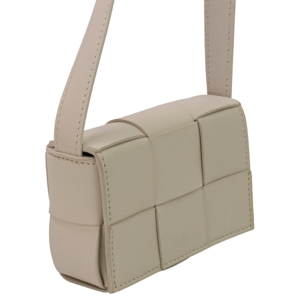 Bottega Veneta White Leather Shoulder Bag