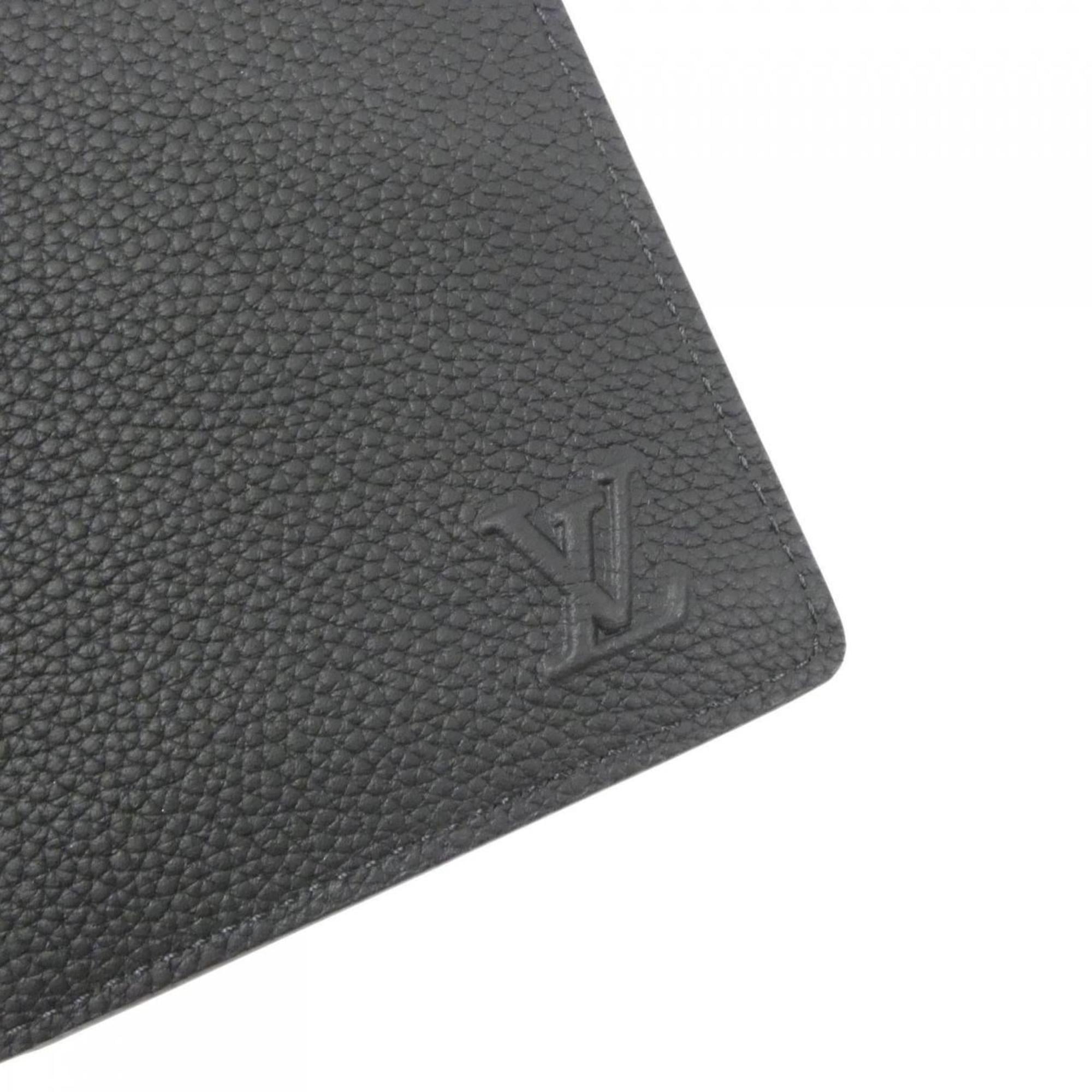Louis Vuitton Black Leather Long Wallet