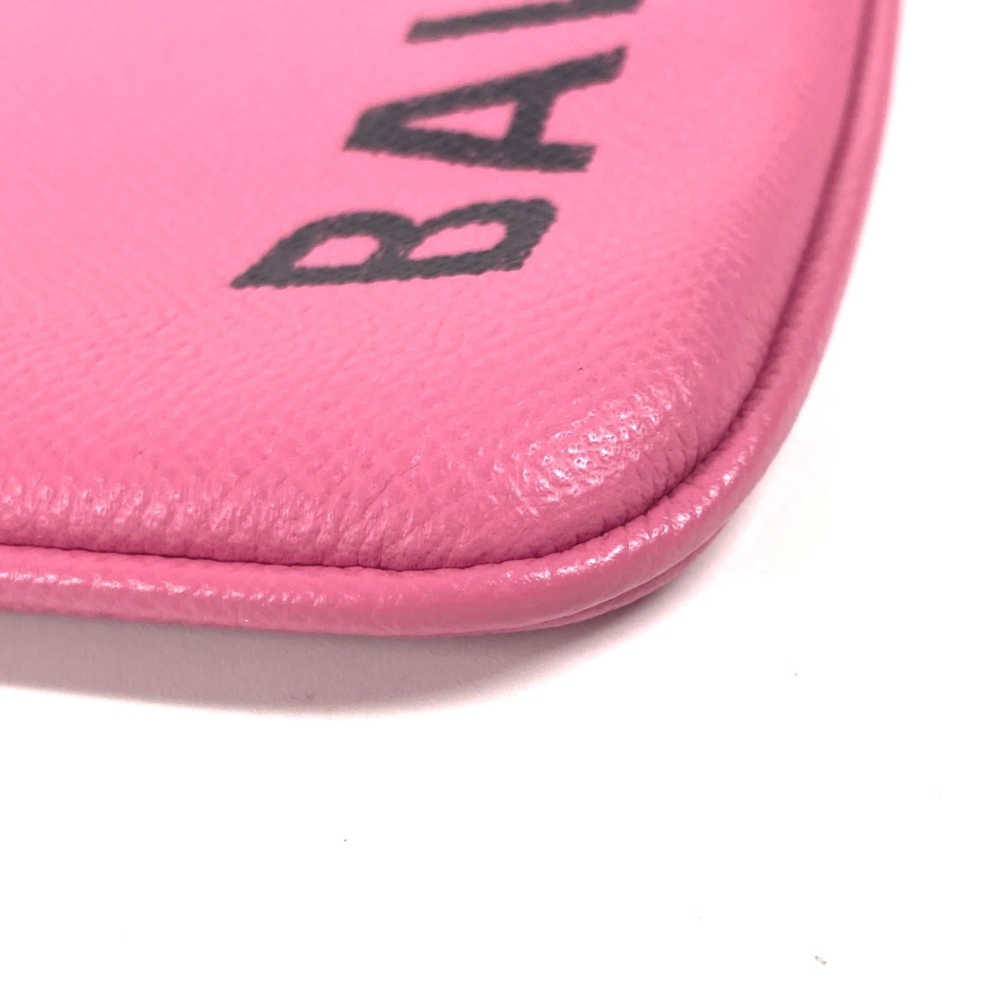 Balenciaga Pink Leather Clutch