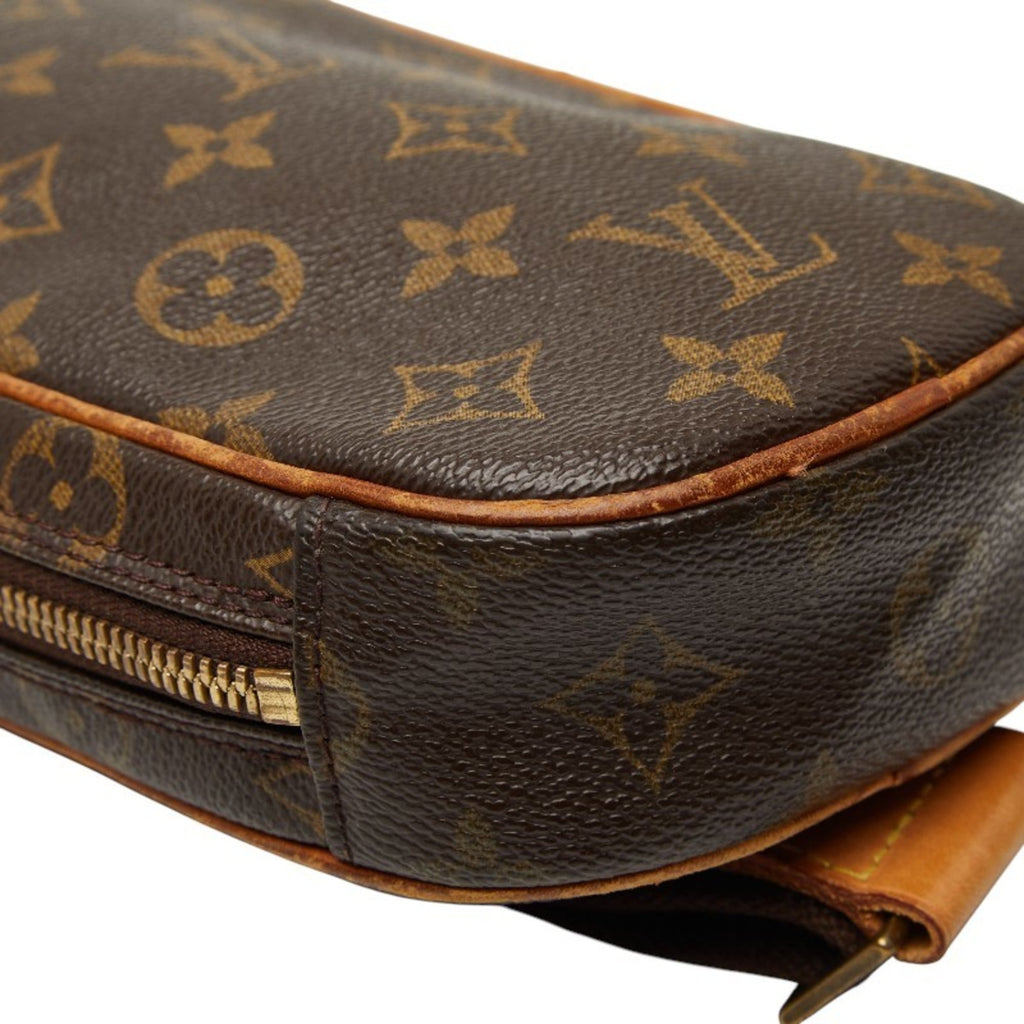 Louis Vuitton Brown Pvc Leather Sling Bag
