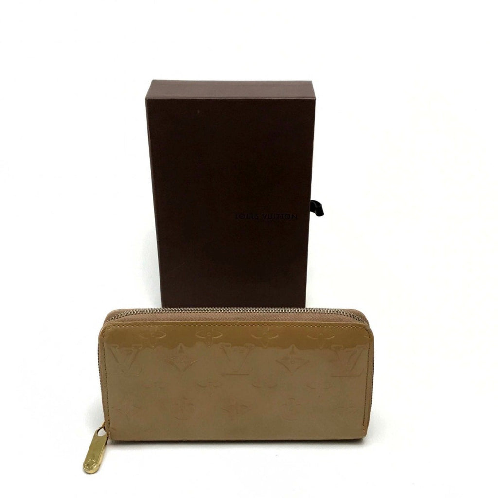 Louis Vuitton Beige Leather Long Wallet