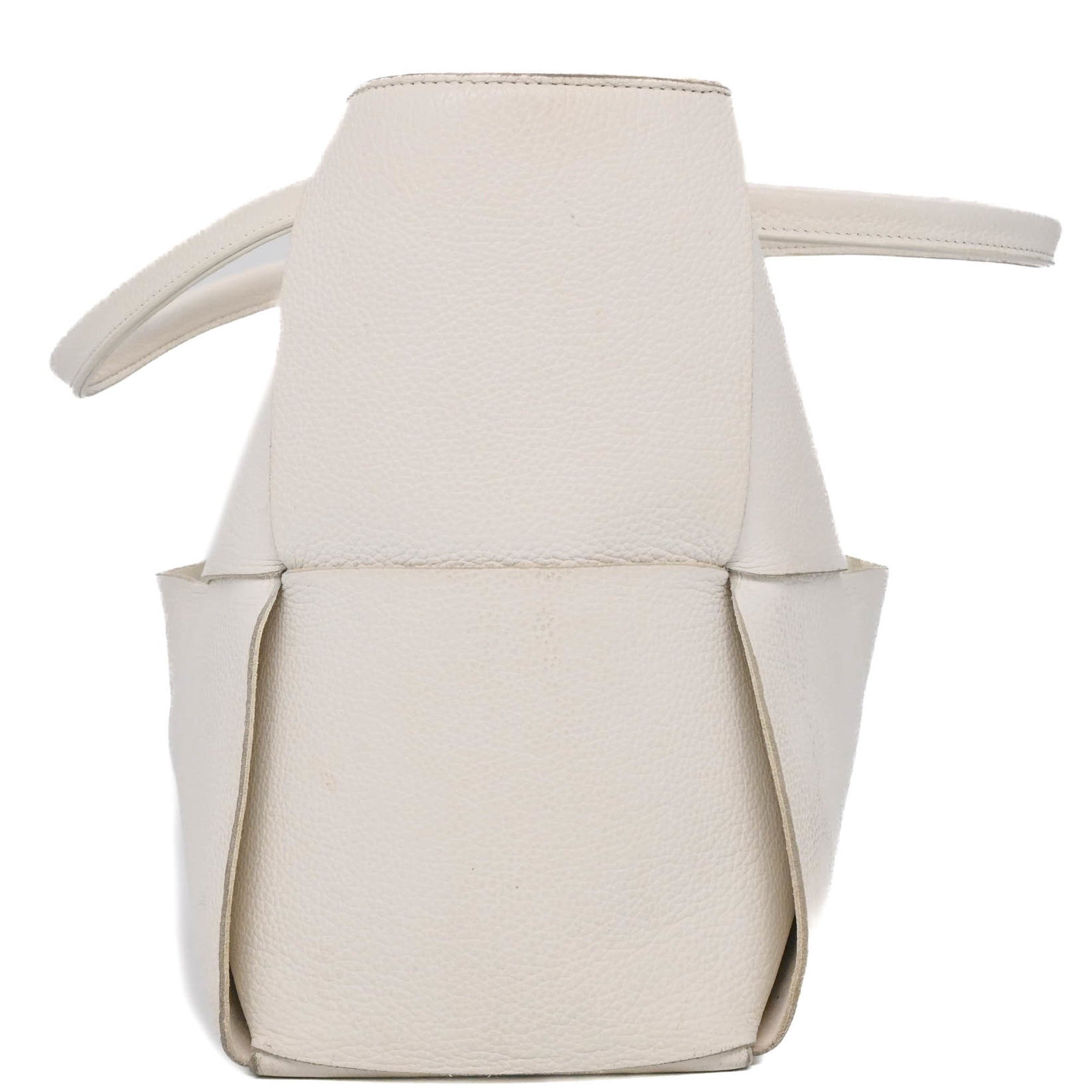Bottega Veneta White Leather Tote Bag