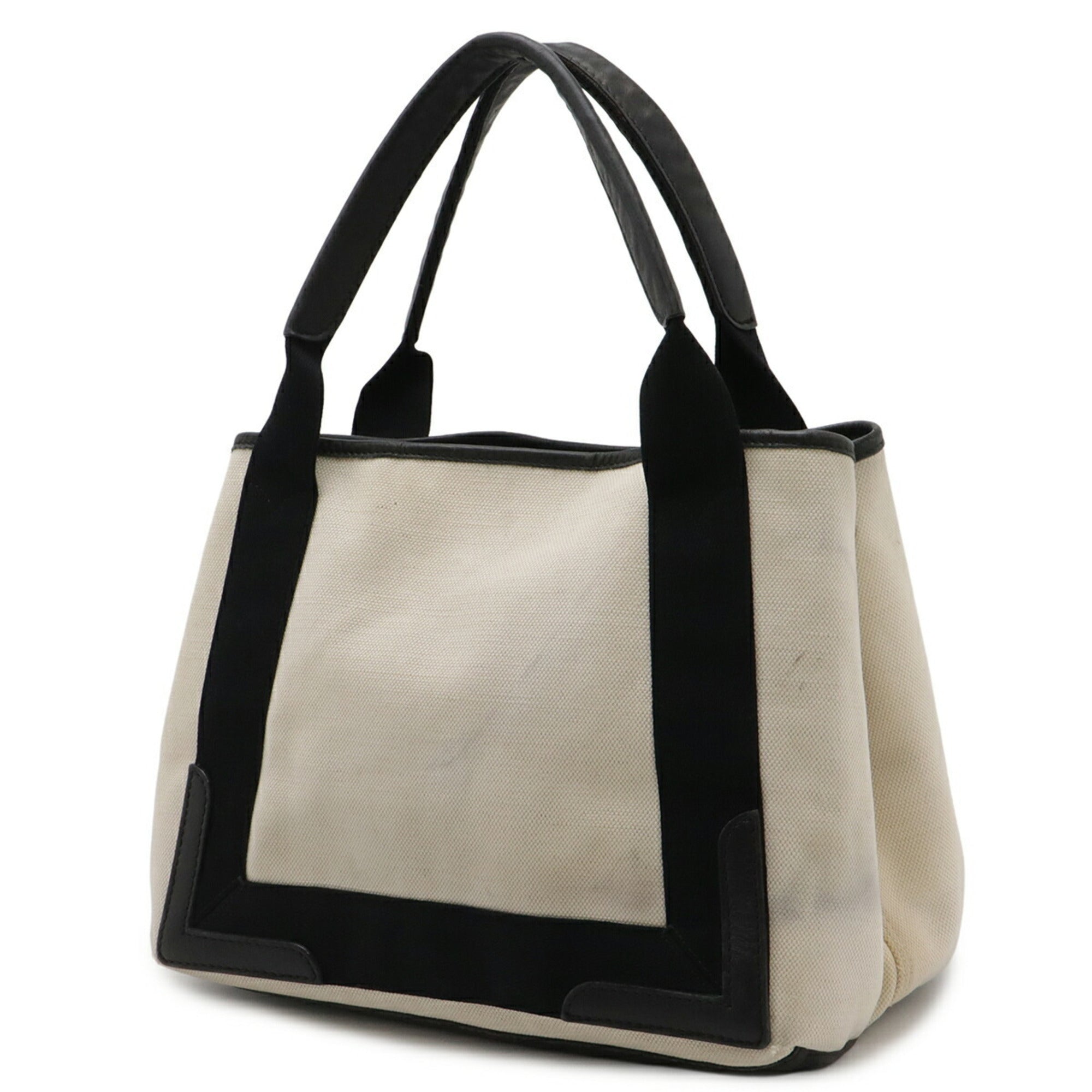 Balenciaga Black Canvas Handbag Pouch Tote