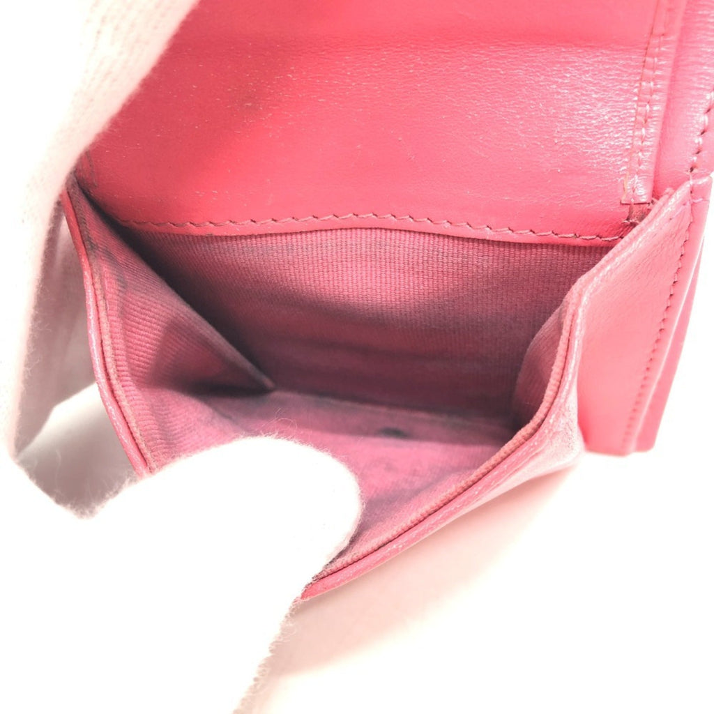 Chanel Pink Grained Calfskin Wallet (Bi-Fold)
