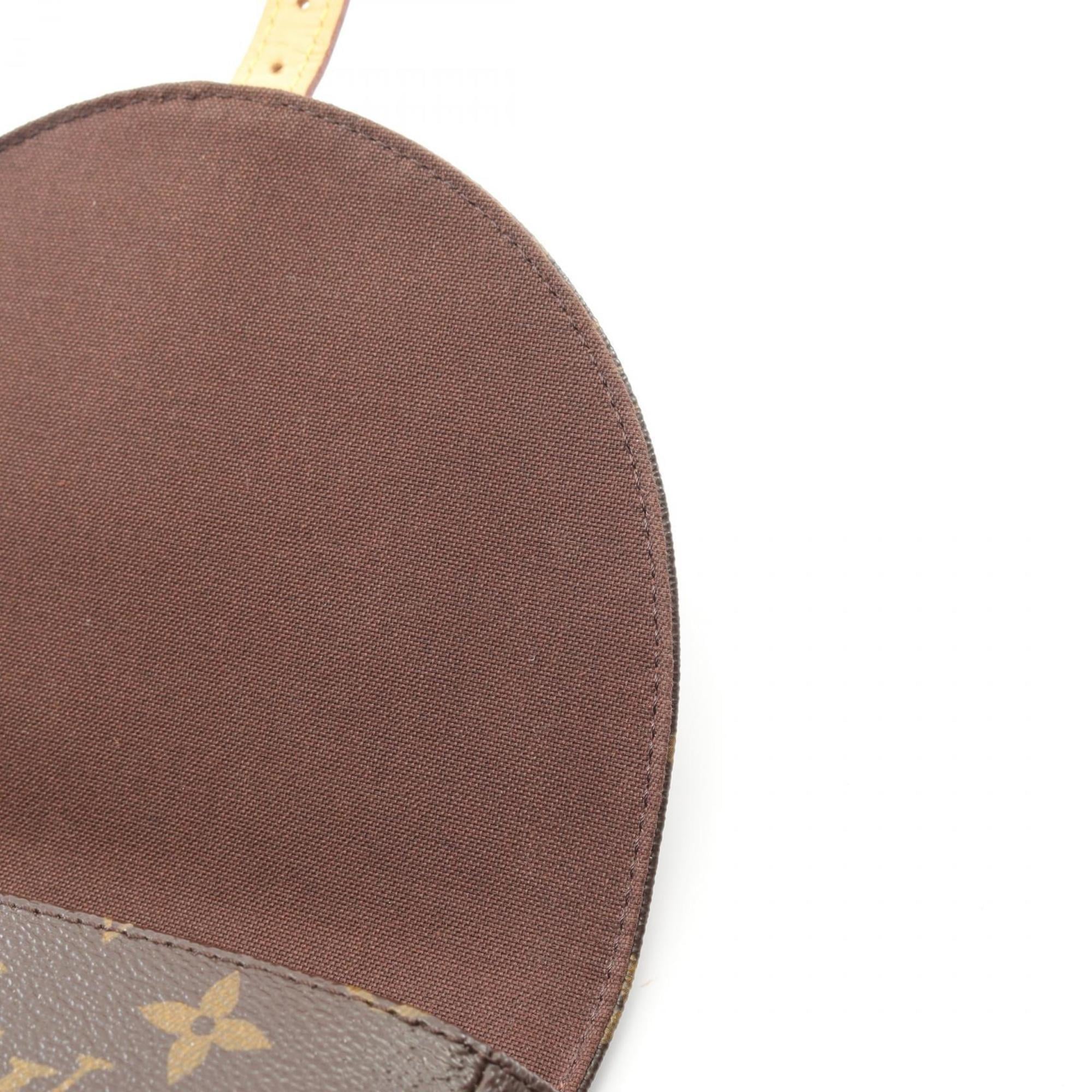 Louis Vuitton Brown Monogram Coated Canvas Leather Shoulder Bag