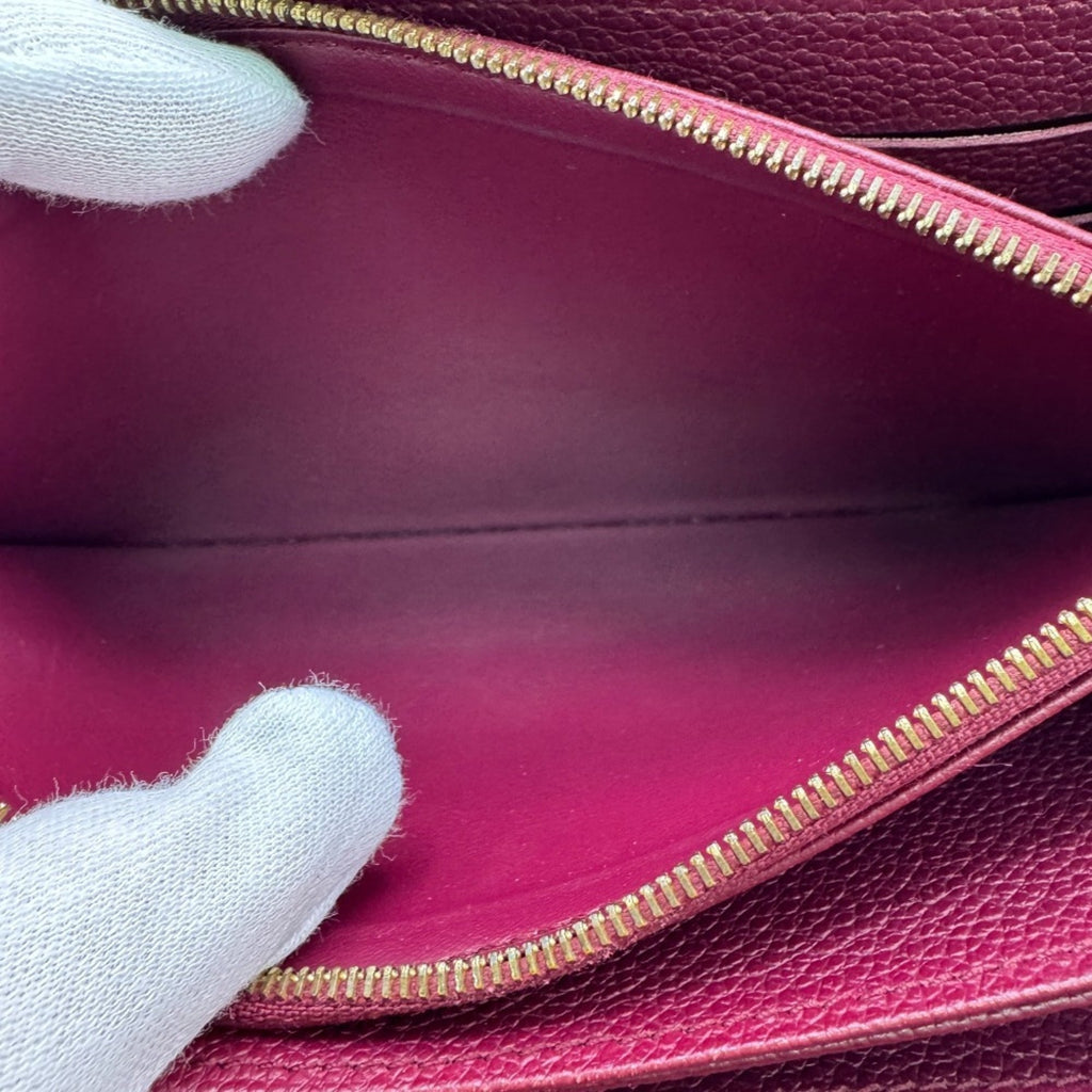 Louis Vuitton Aurore Leather Long Wallet