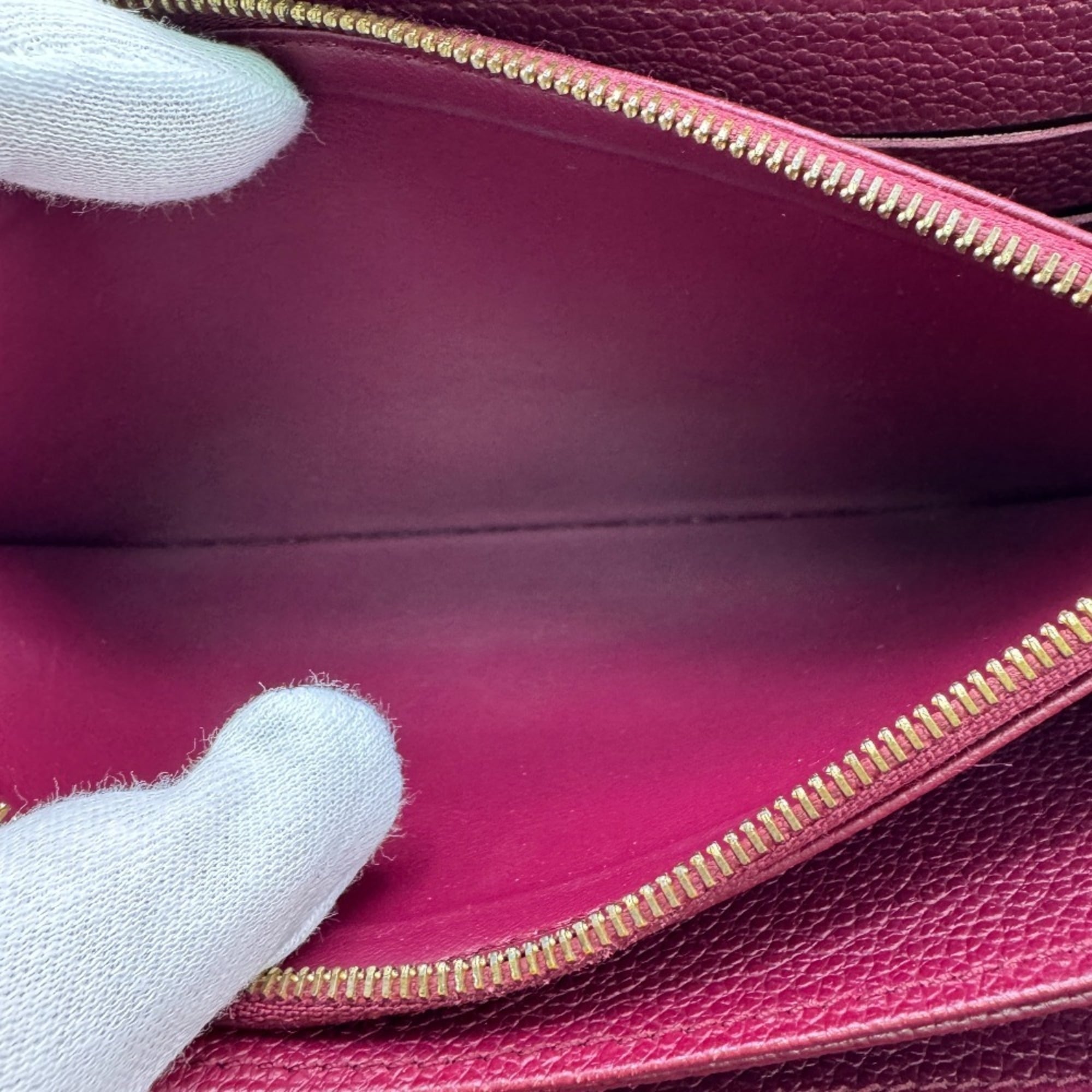 Louis Vuitton Aurore Leather Long Wallet