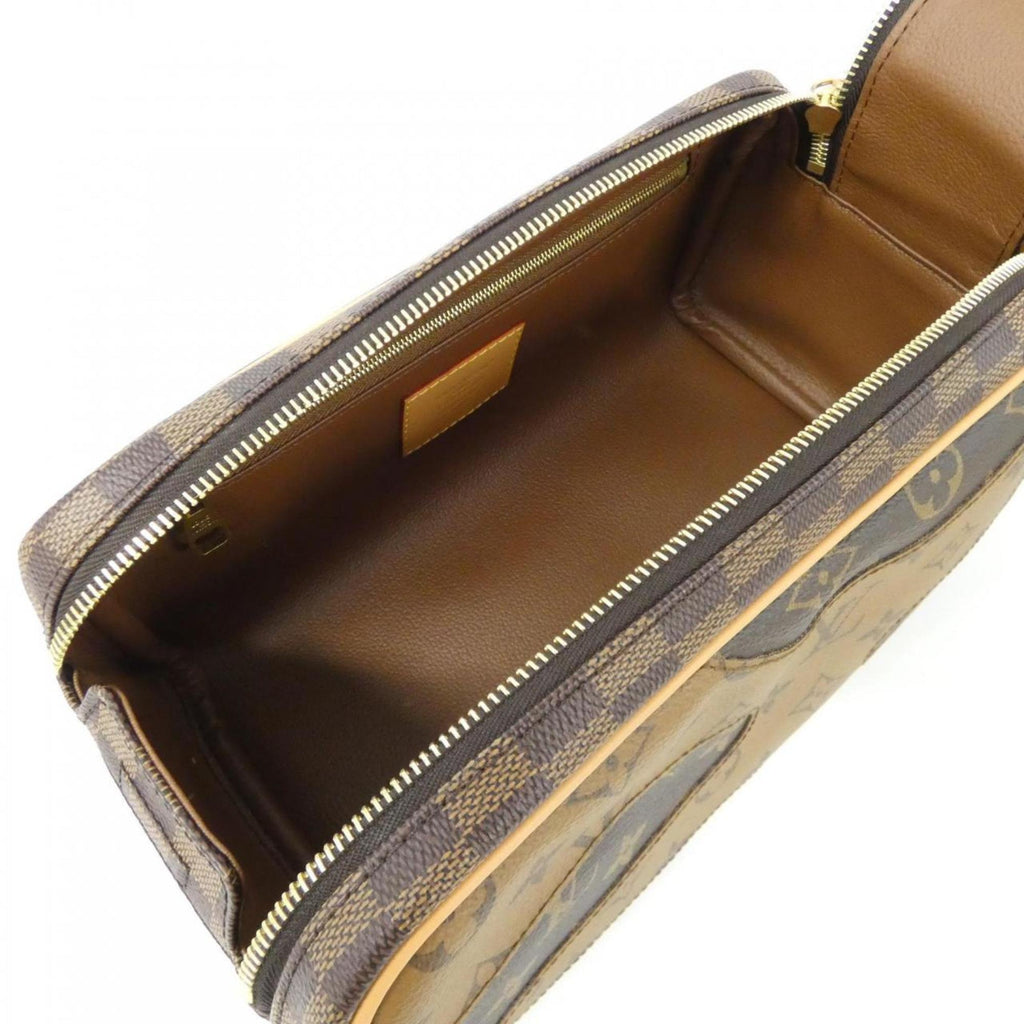 Louis Vuitton Brown Coated Canvas Handbag