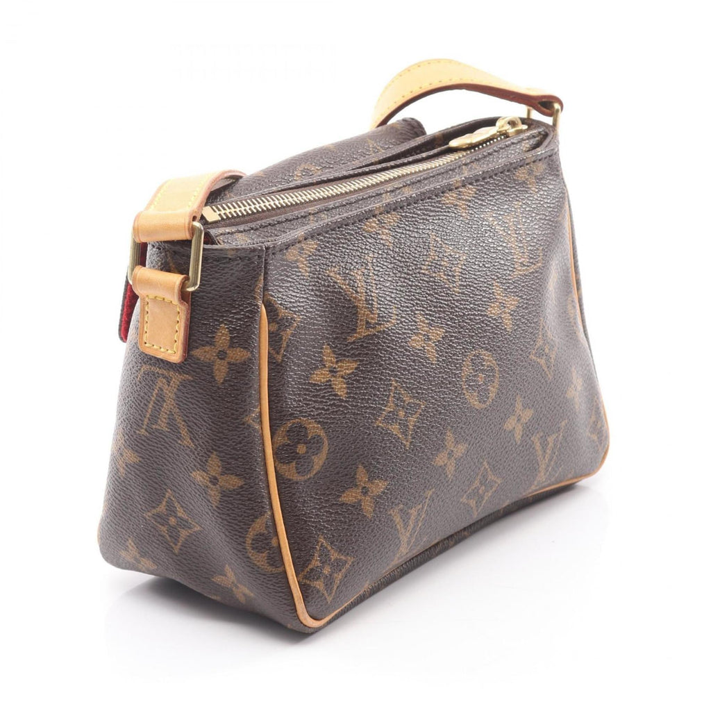 Louis Vuitton Monogram Brown Coated Canvas Leather Shoulder Bag
