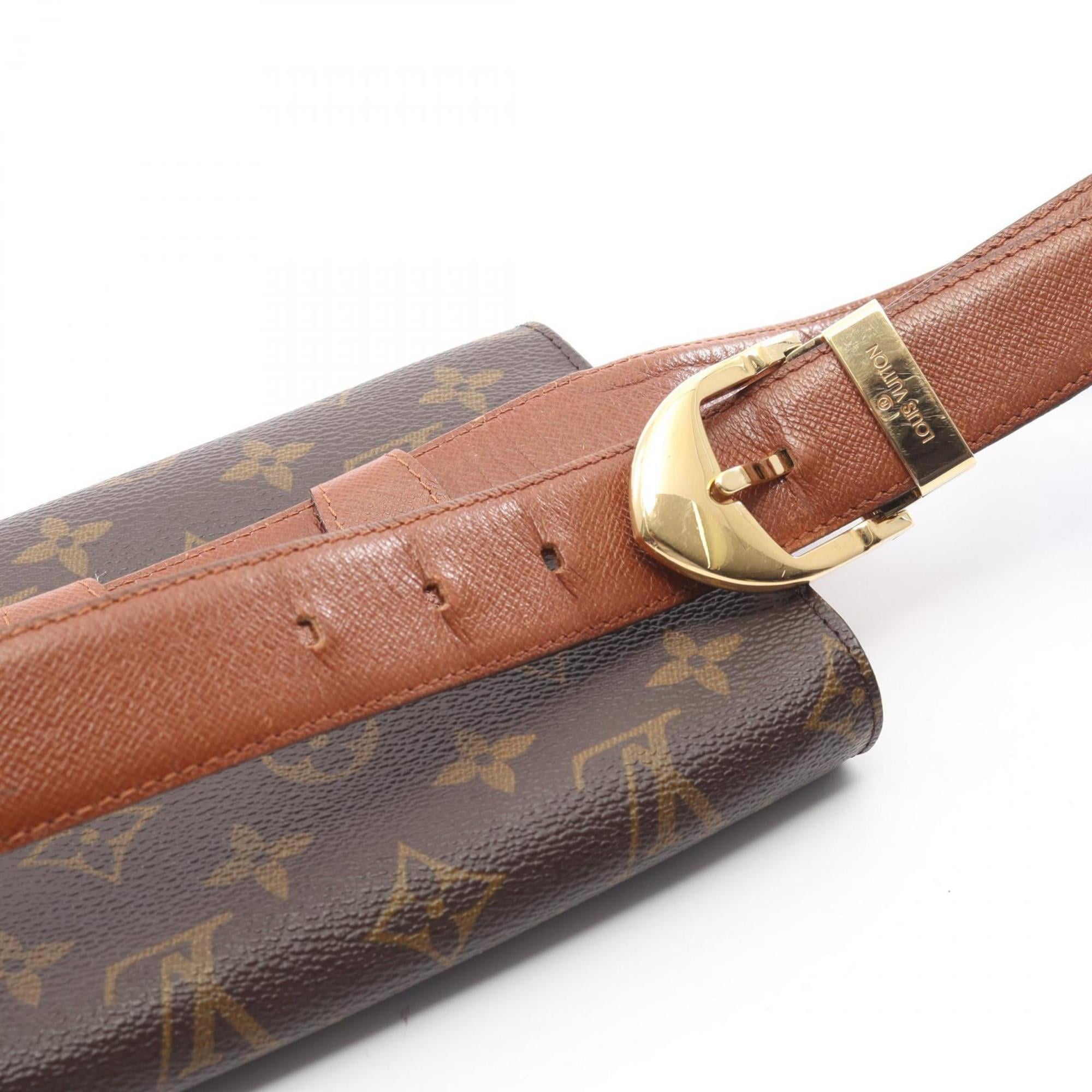 Louis Vuitton Brown Monogram Coated Canvas Leather Fanny Pack Sling Bag