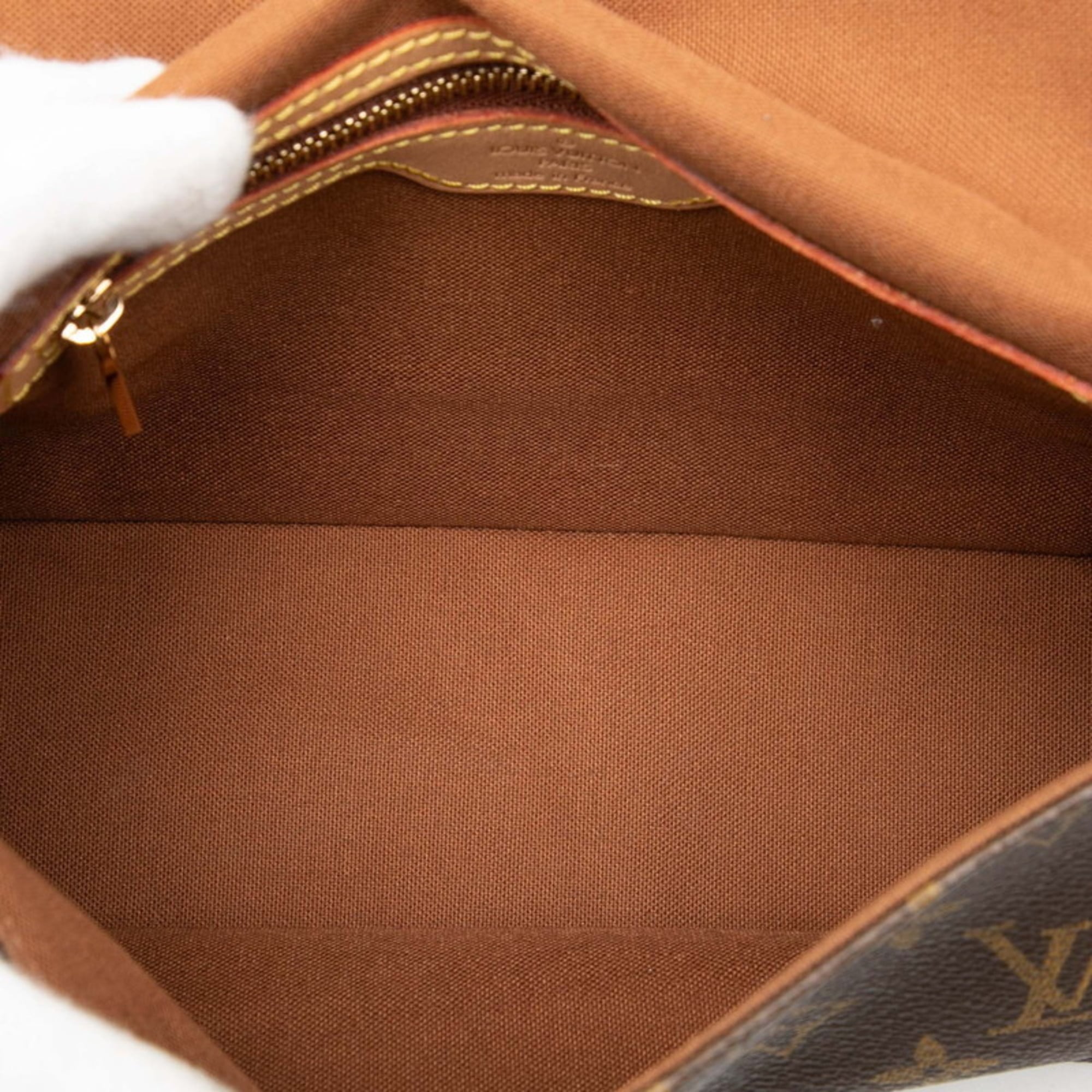 Louis Vuitton Brown Pvc Leather Handbag Shoulder Bag