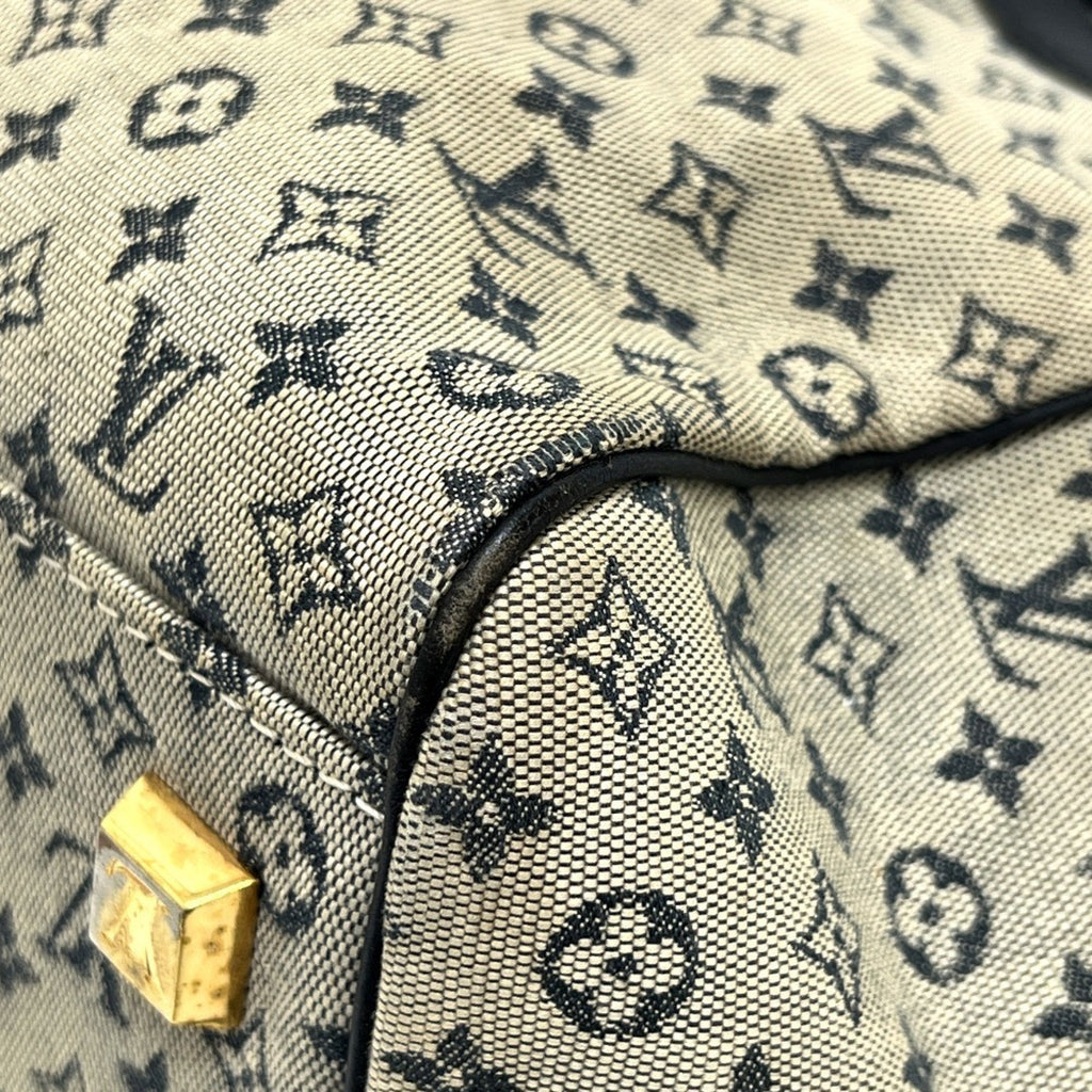 Louis Vuitton Galle Monogram Navy Monogram Mini Boston Bag Handbag
