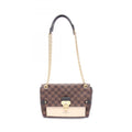 Louis Vuitton Black Brown Damier Canvas Ivory Coated Canvas Shoulder Bag