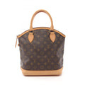 Louis Vuitton Monogram Brown Coated Canvas Leather Handbag