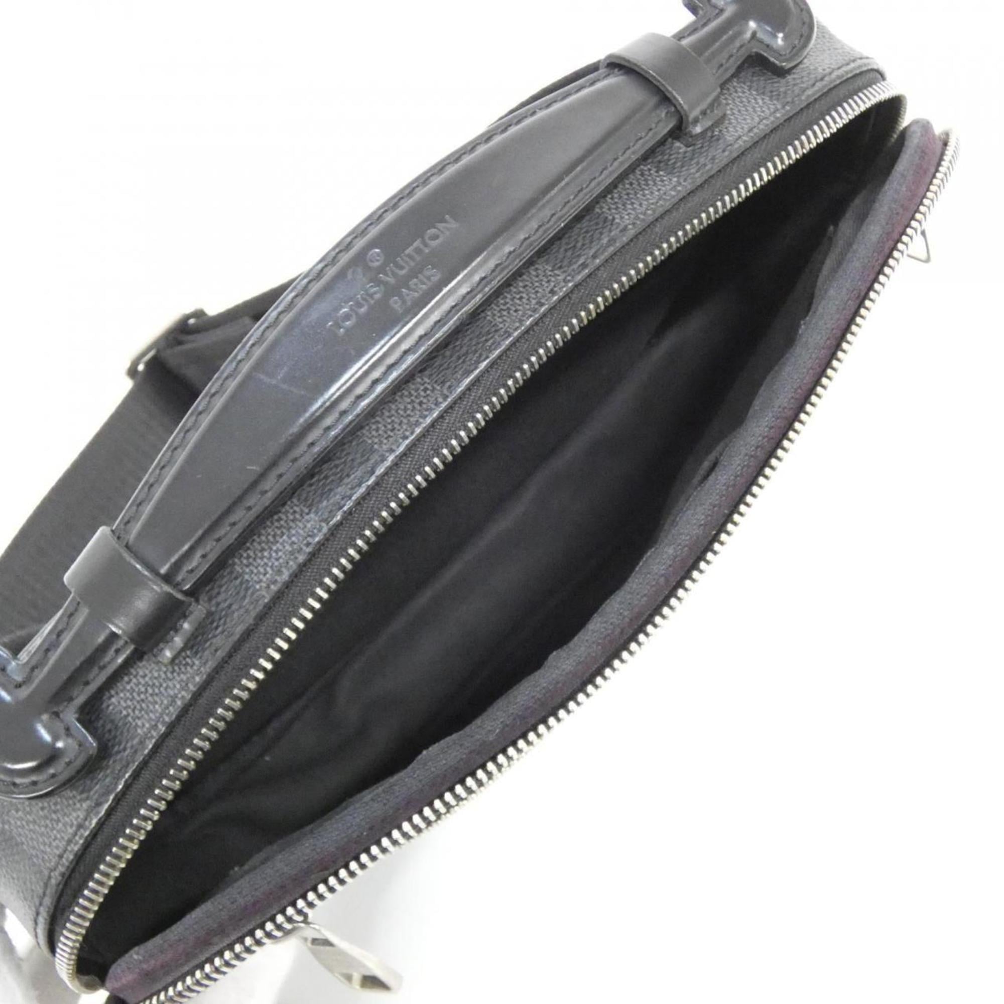 Louis Vuitton Black Graphite Coated Canvas Shoulder Bag