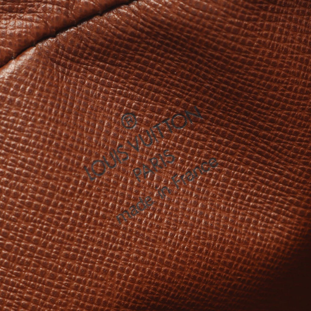 Louis Vuitton Brown Coated Canvas Leather Shoulder Bag