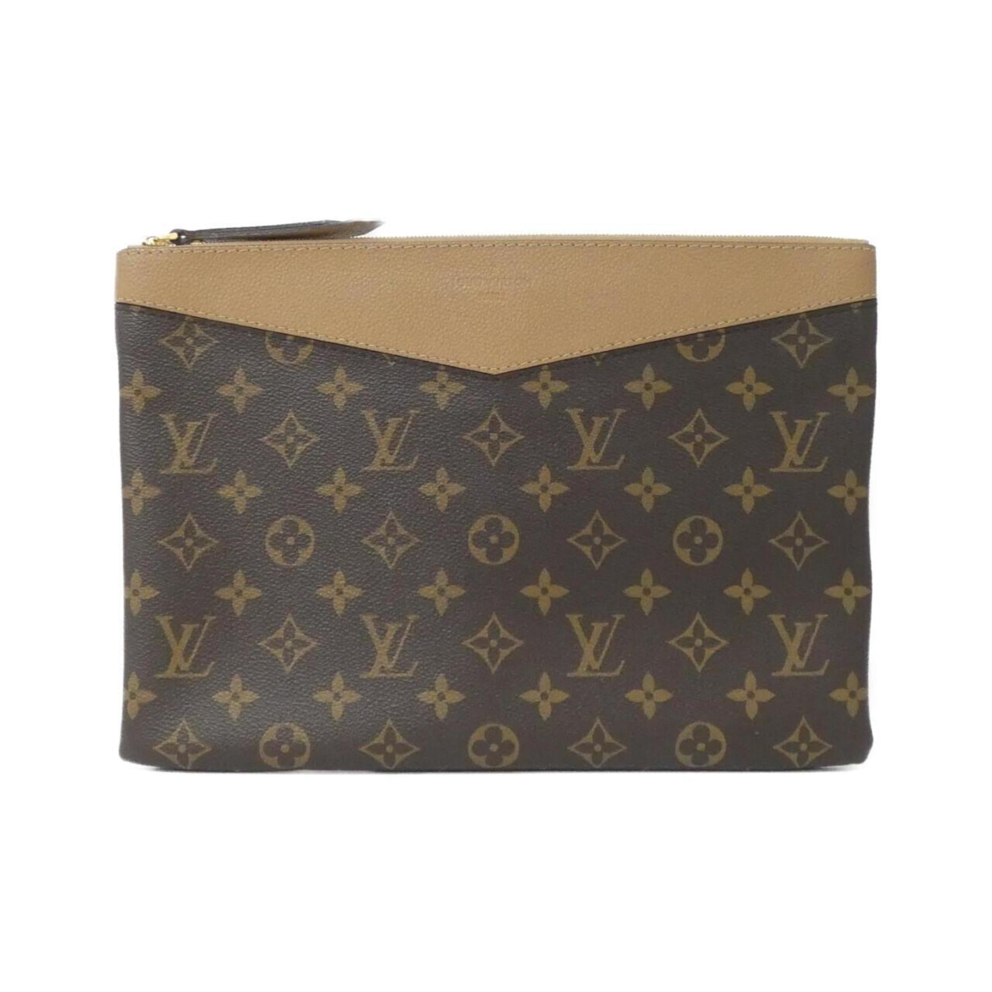 Louis Vuitton Brown Coated Canvas Handbag Pouch