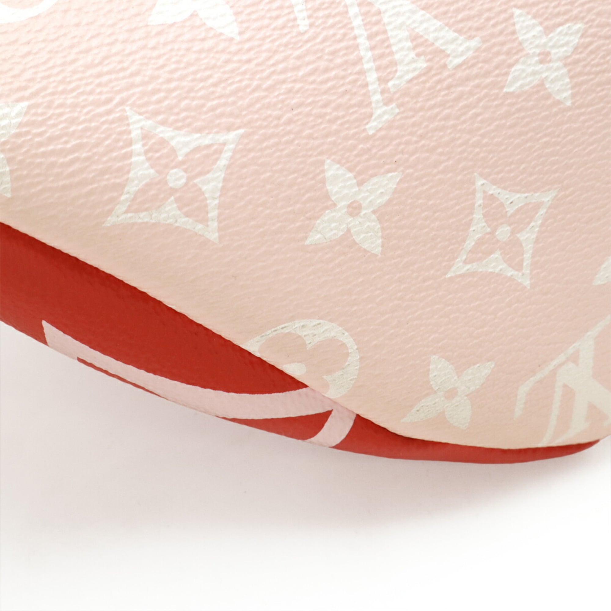 Louis Vuitton Pink Red Color Rouge White Pvc Coated Canvas Leather Fanny Pack