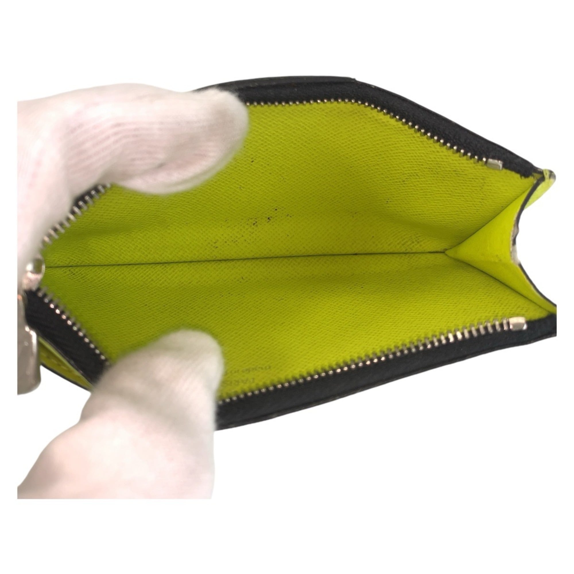 Louis Vuitton Taigarama Jaune Yellow Pvc Coin Purse/Coin Case