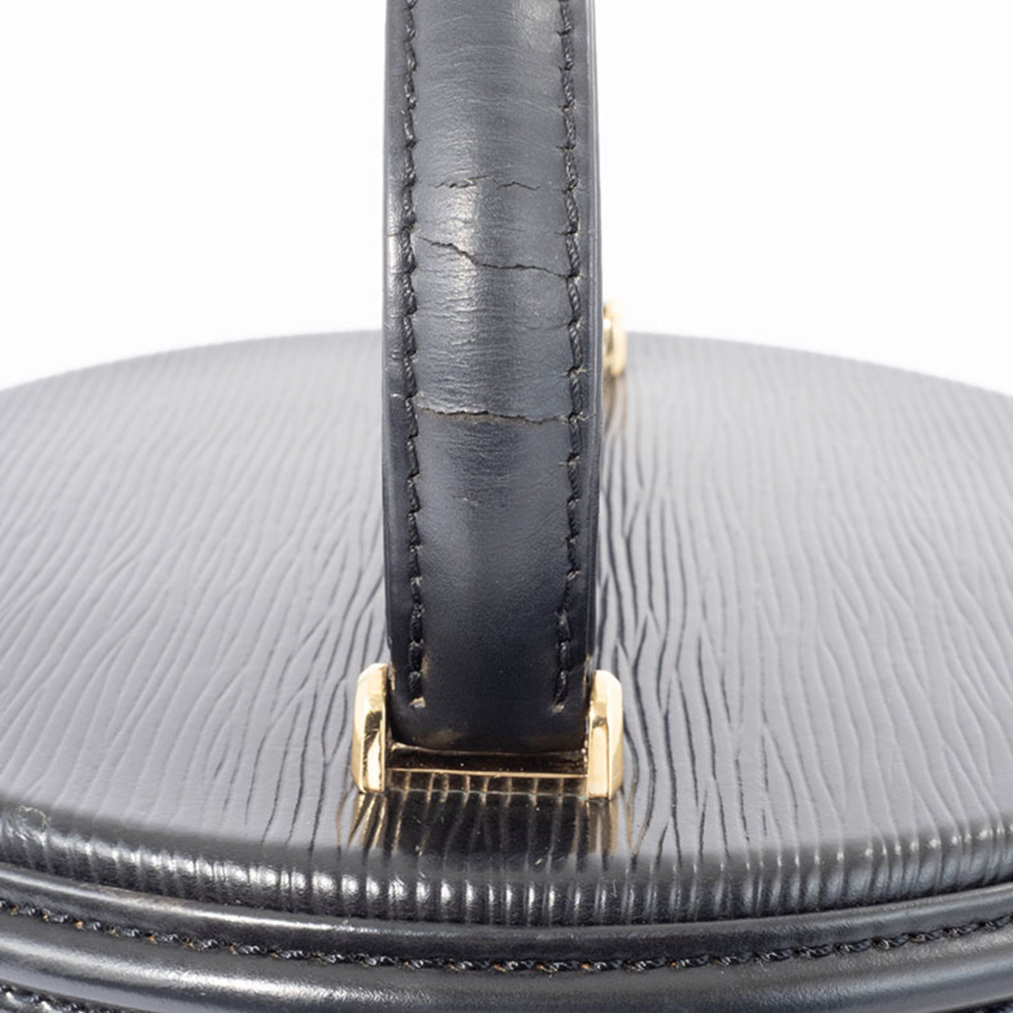 Louis Vuitton Epi Black Epi Leather Handbag Vanity Bag