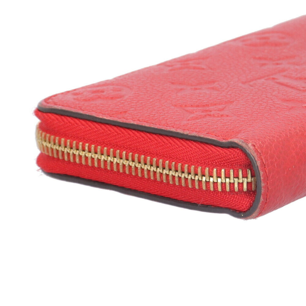 Louis Vuitton Monogram Empreinte Red Color Monogram Empreinte Long Wallet