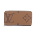Louis Vuitton Brown Leather Pvc Long Wallet