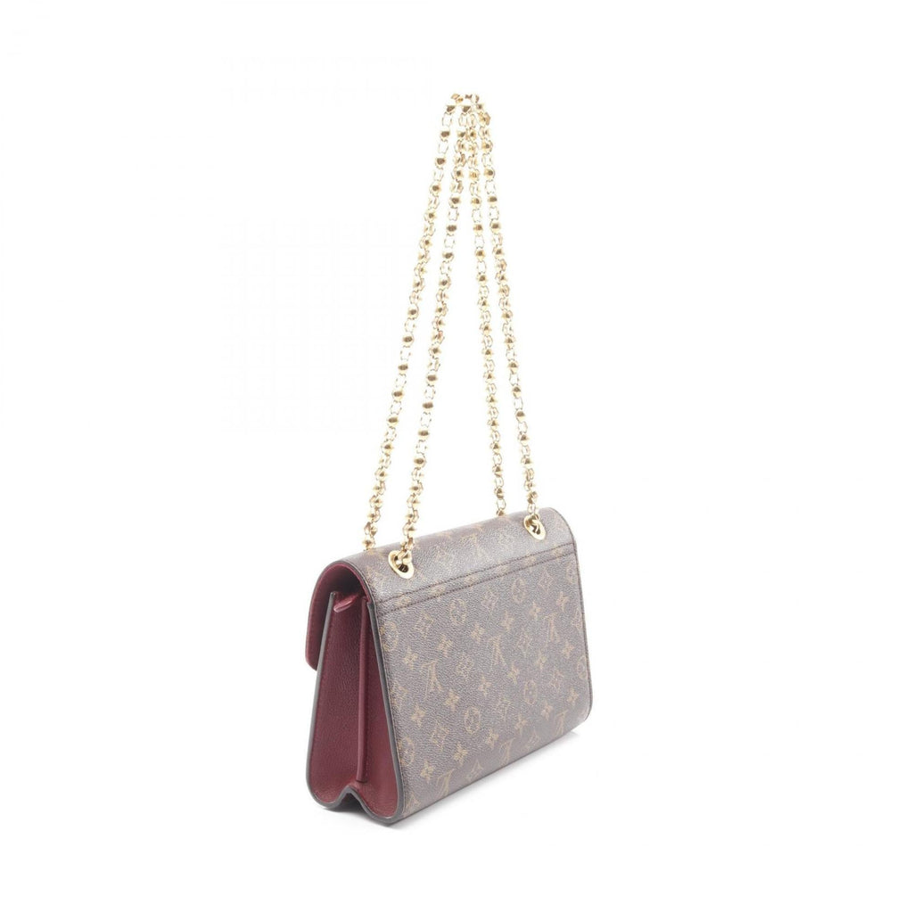 Louis Vuitton Bordeaux Brown Monogram Coated Canvas Leather Shoulder Bag