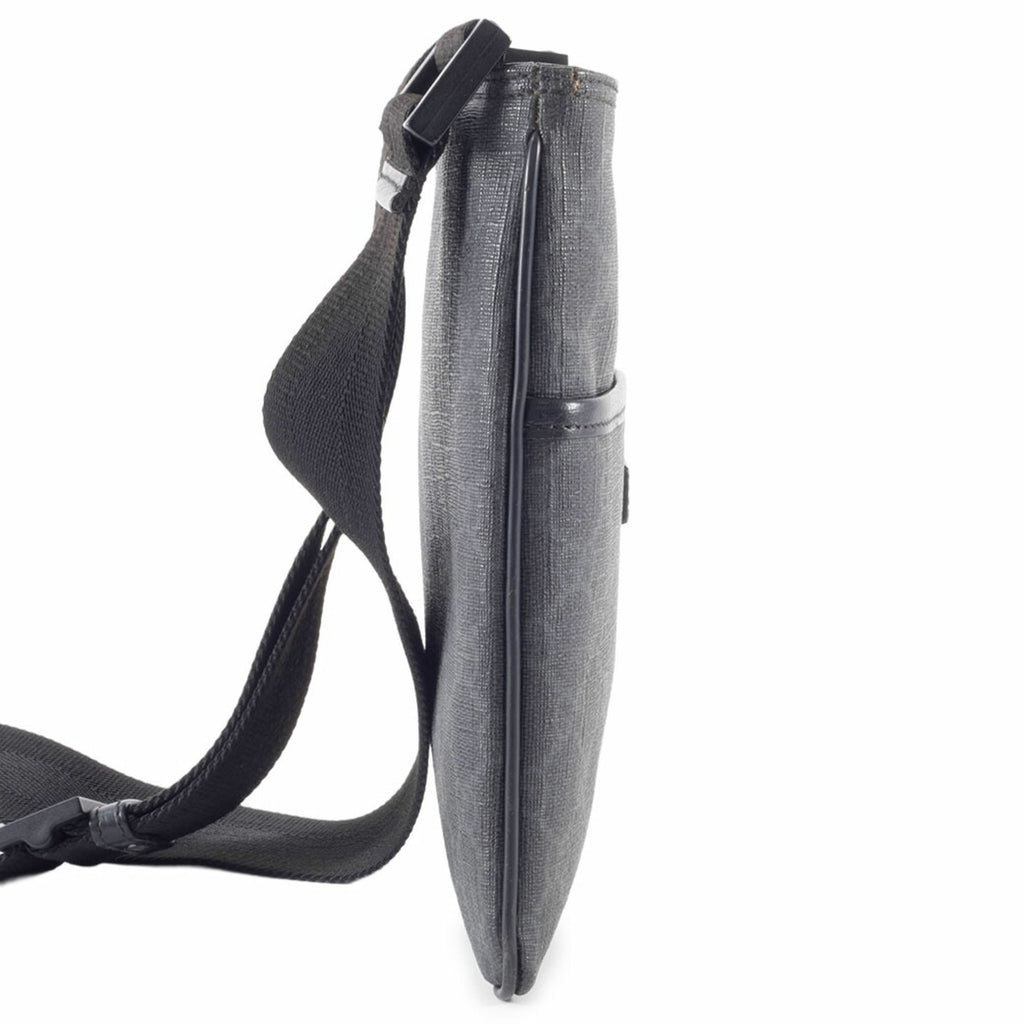 Gucci Gray Gg Supreme Leather Shoulder Bag (Pre-Owned)