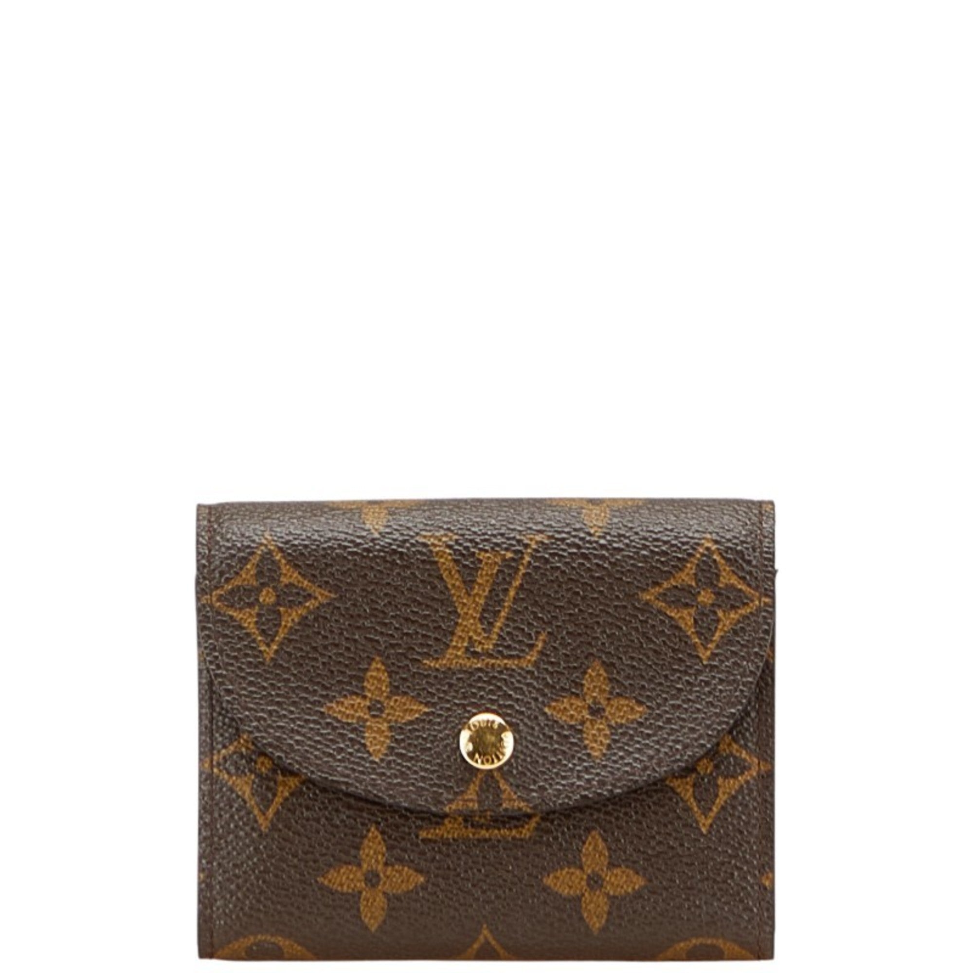 Louis Vuitton Monogram Brown Pvc Leather Wallet (Tri-Fold)