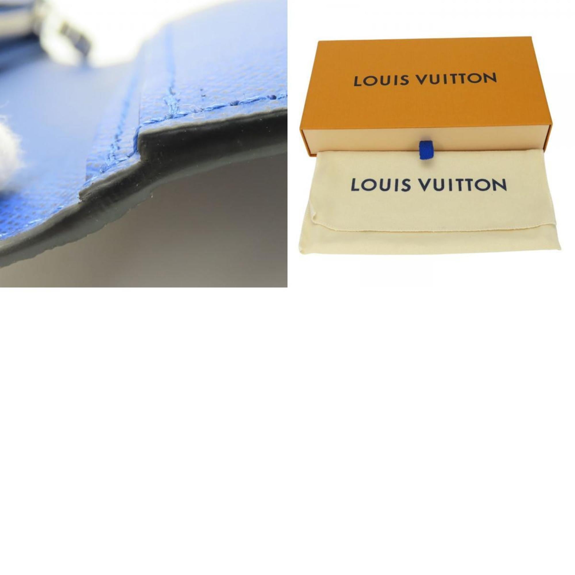 Louis Vuitton Blue Cobalt Taiga Leather Monogram Long Wallet