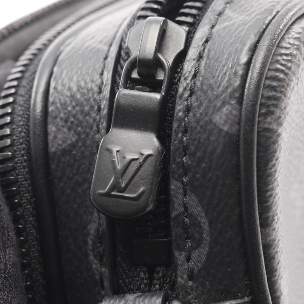 Louis Vuitton Black Coated Canvas Shoulder Bag