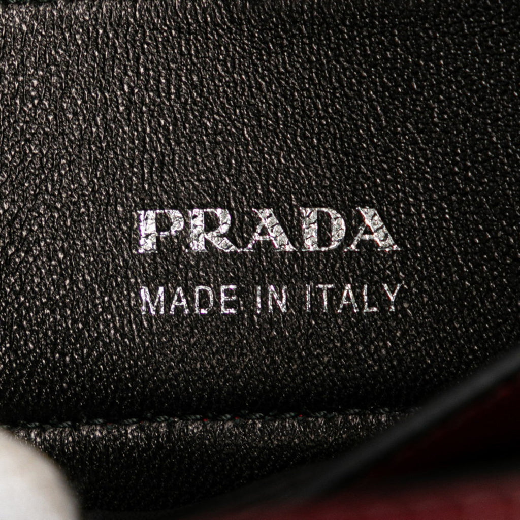 Prada Red Color Leather Shoulder Bag