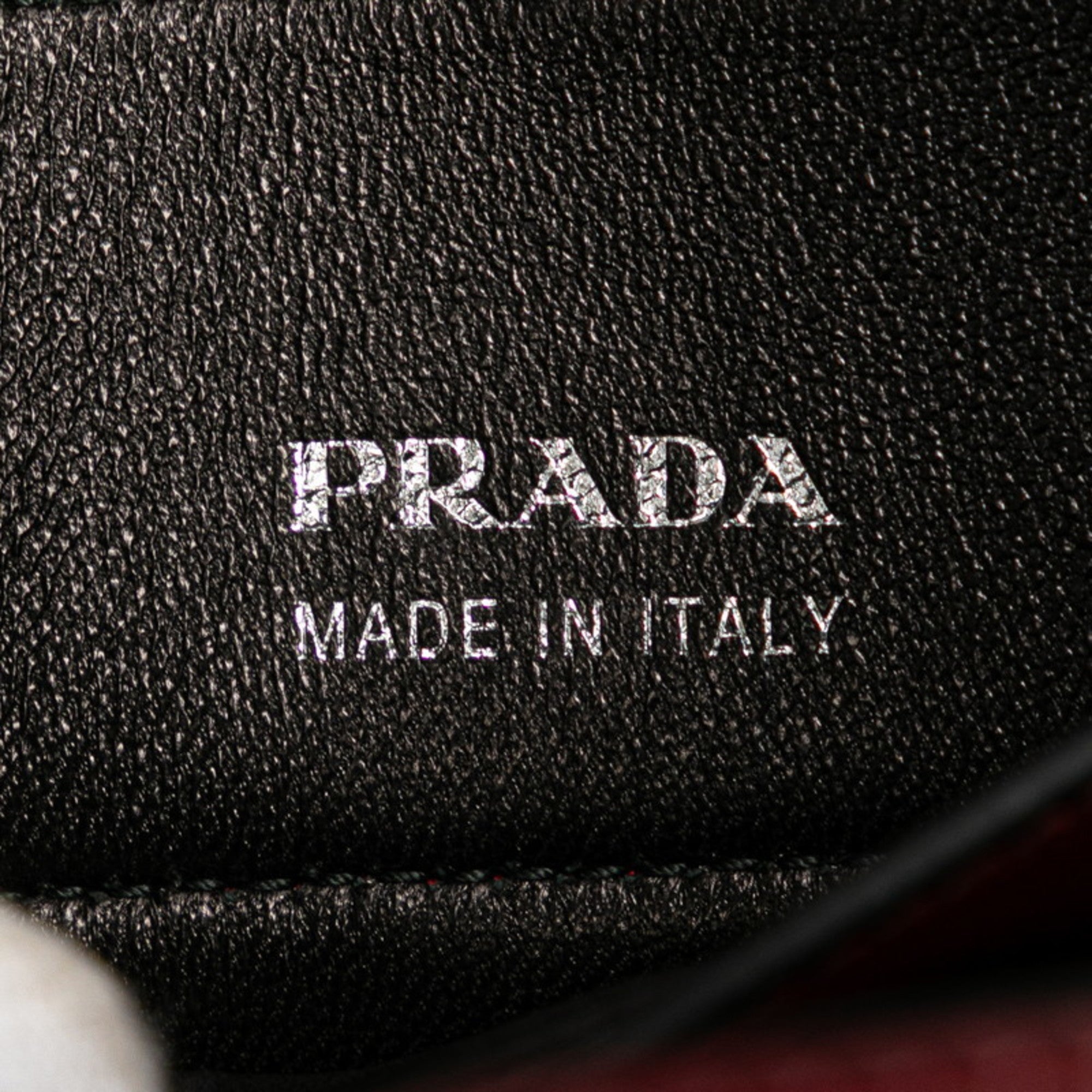 Prada Red Color Leather Shoulder Bag