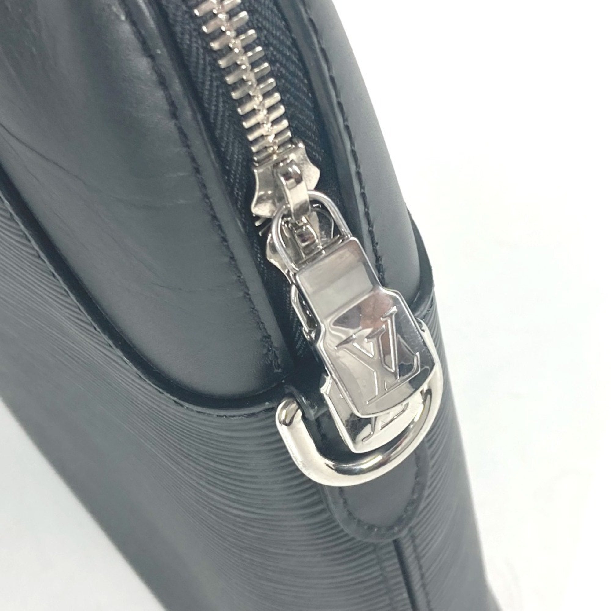 Louis Vuitton Black Noir Epi Leather Briefcase Tote Bag