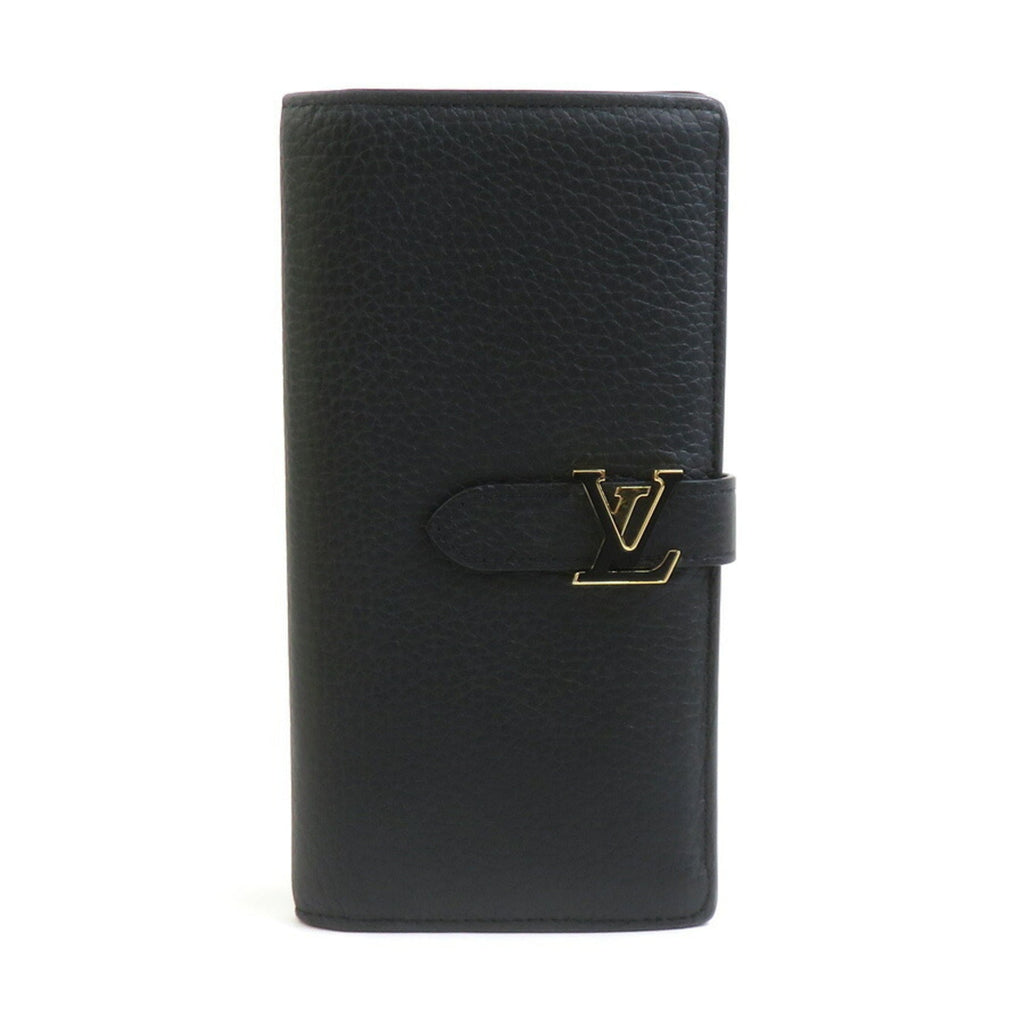 Louis Vuitton Black Leather Long Wallet