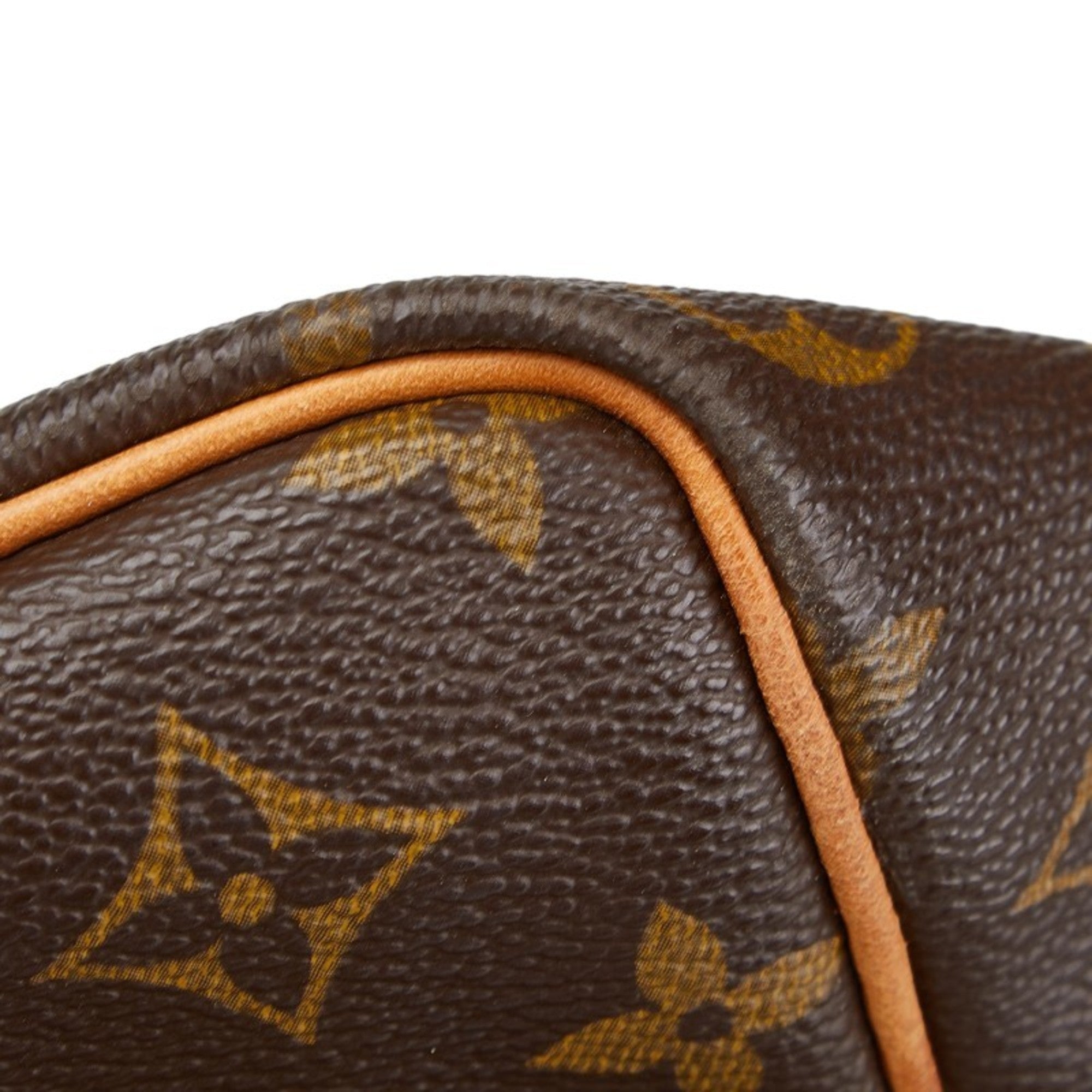Louis Vuitton Brown Pvc Leather Boston Bag