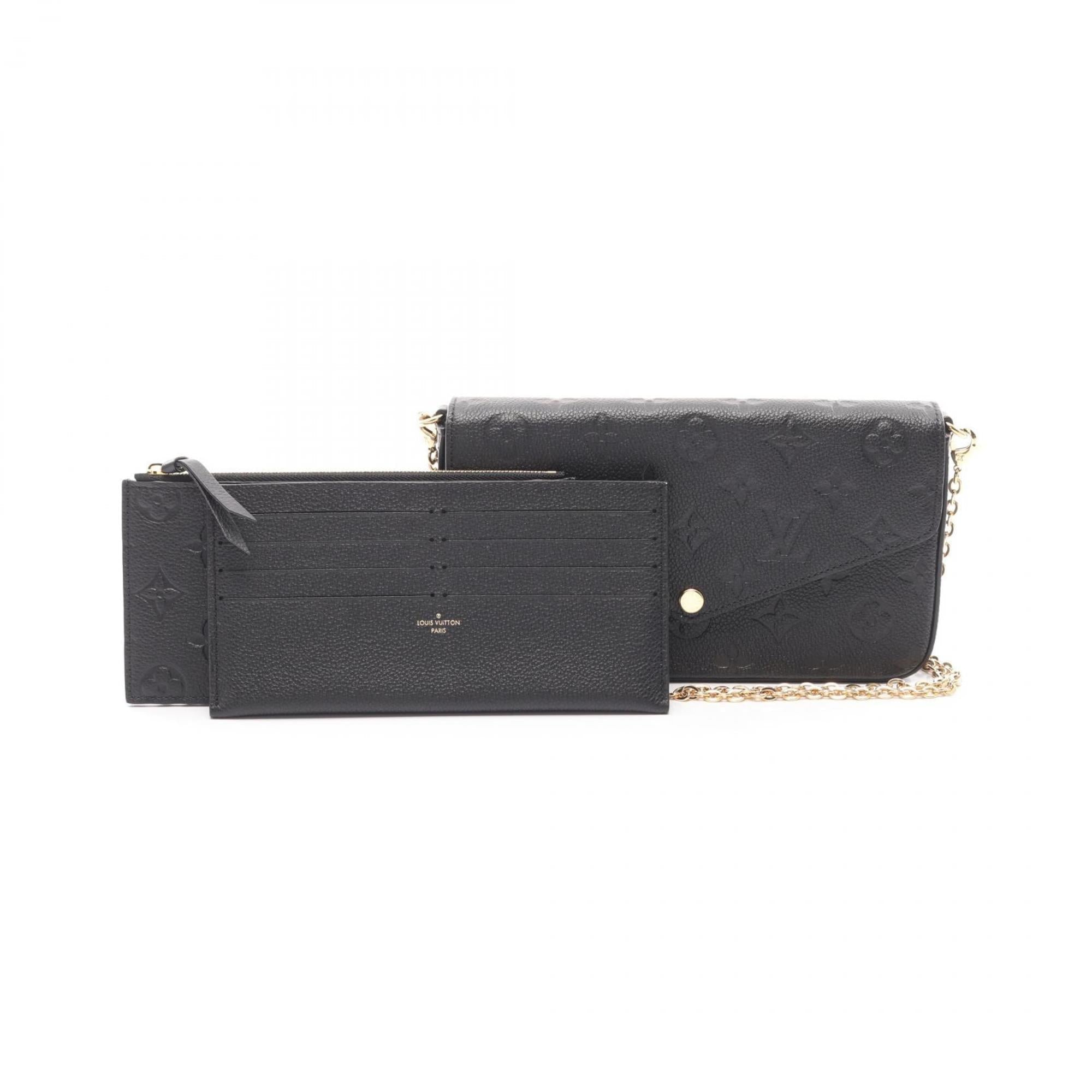 Louis Vuitton Black Monogram Empreinte Pochette Pouch Shoulder Bag