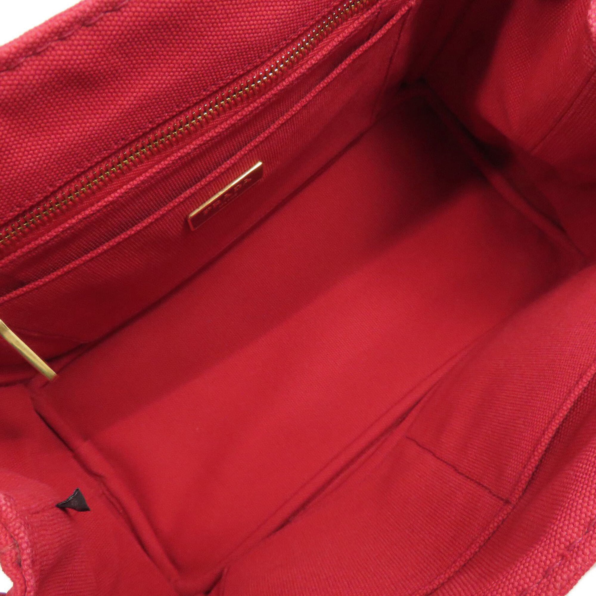 Prada Red Color Canapa Handbag