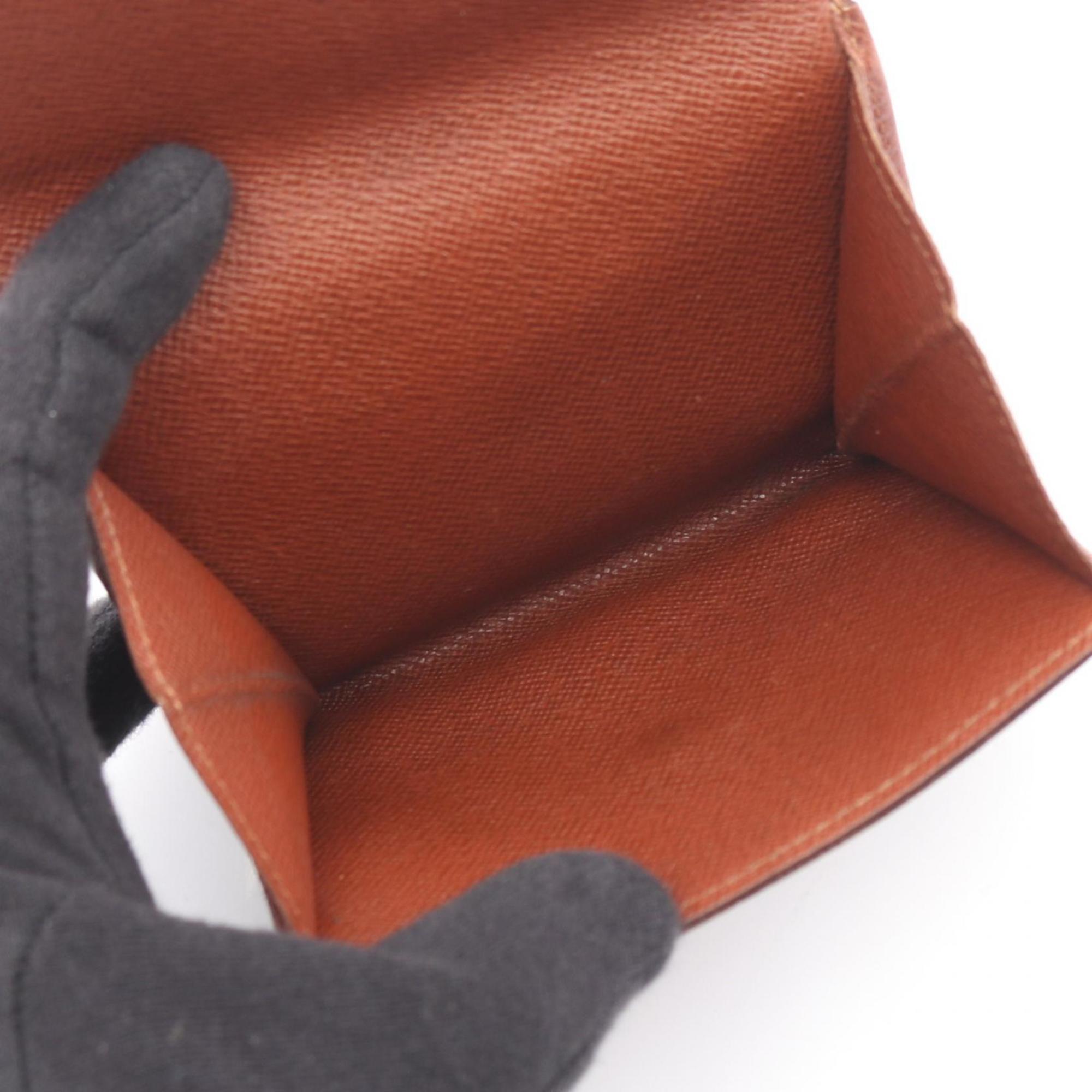 Louis Vuitton Brown Coated Canvas Wallet (Tri-Fold)